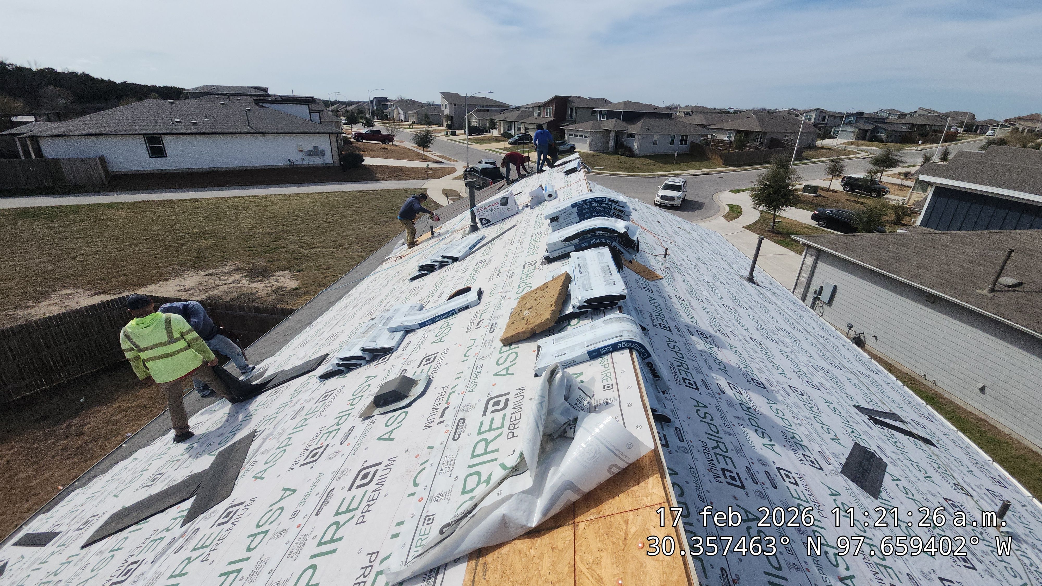 Full Asphalt Shingle Roof Replacement and Fence Restoration in Austin by Caliber Restoration LLC
