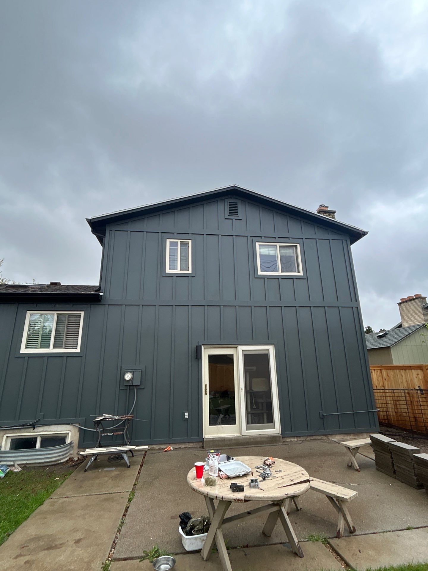 Sandy | Monochromatic Hardie Board & Batten | Iron Gray by Ideal Siding Utah
