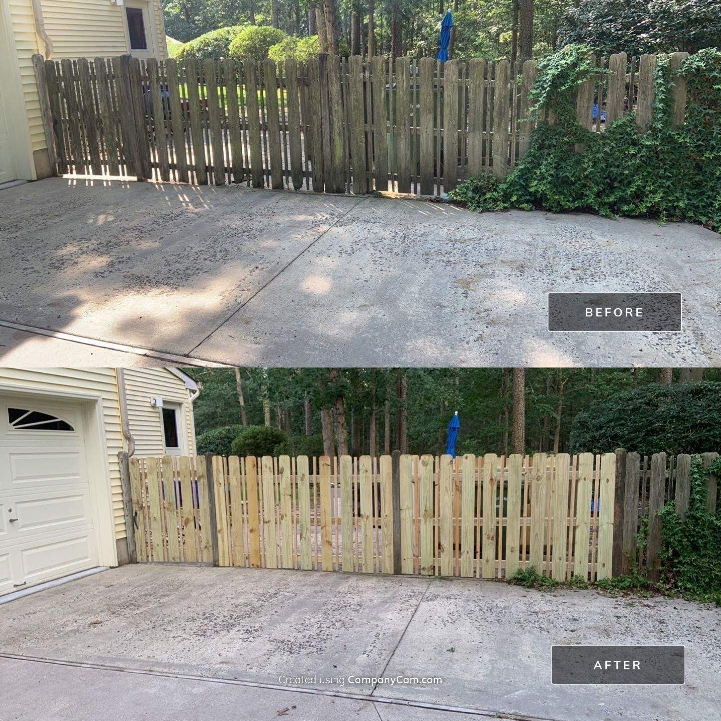 Custom Fence Built using Treated Lumber by A1 NERDY HOMES LLC