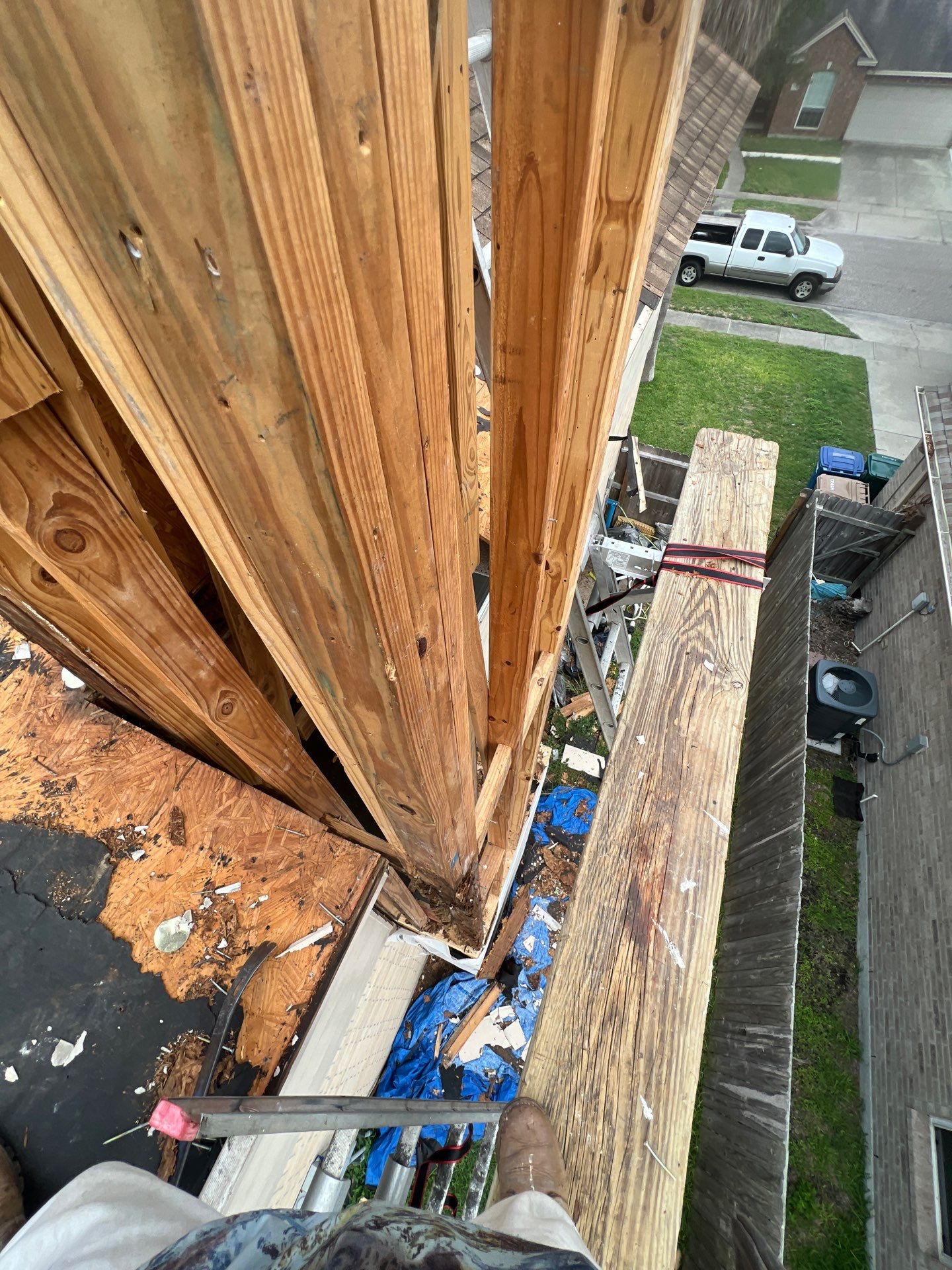 Chimney looks good but its BAD! by Bayfront Roofing and Construction