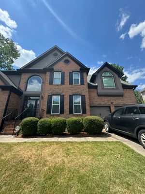 Full Exterior Painting and Gutter Replacement for Powder Springs Home