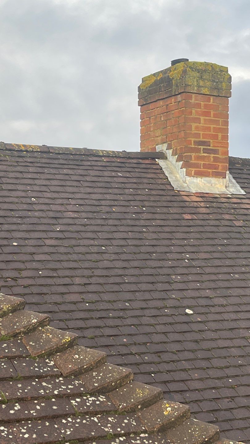 Roof Clean and Coping Stones using Honda 15lpm Low Pressure Washing Machine by Ges Exterior Cleaning ltd