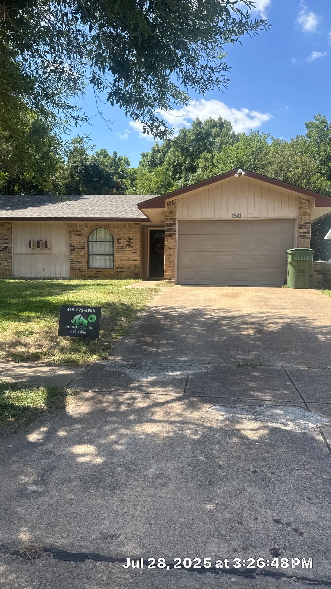 Project in Garland by Rhino Roofing and General Contracting, LLC