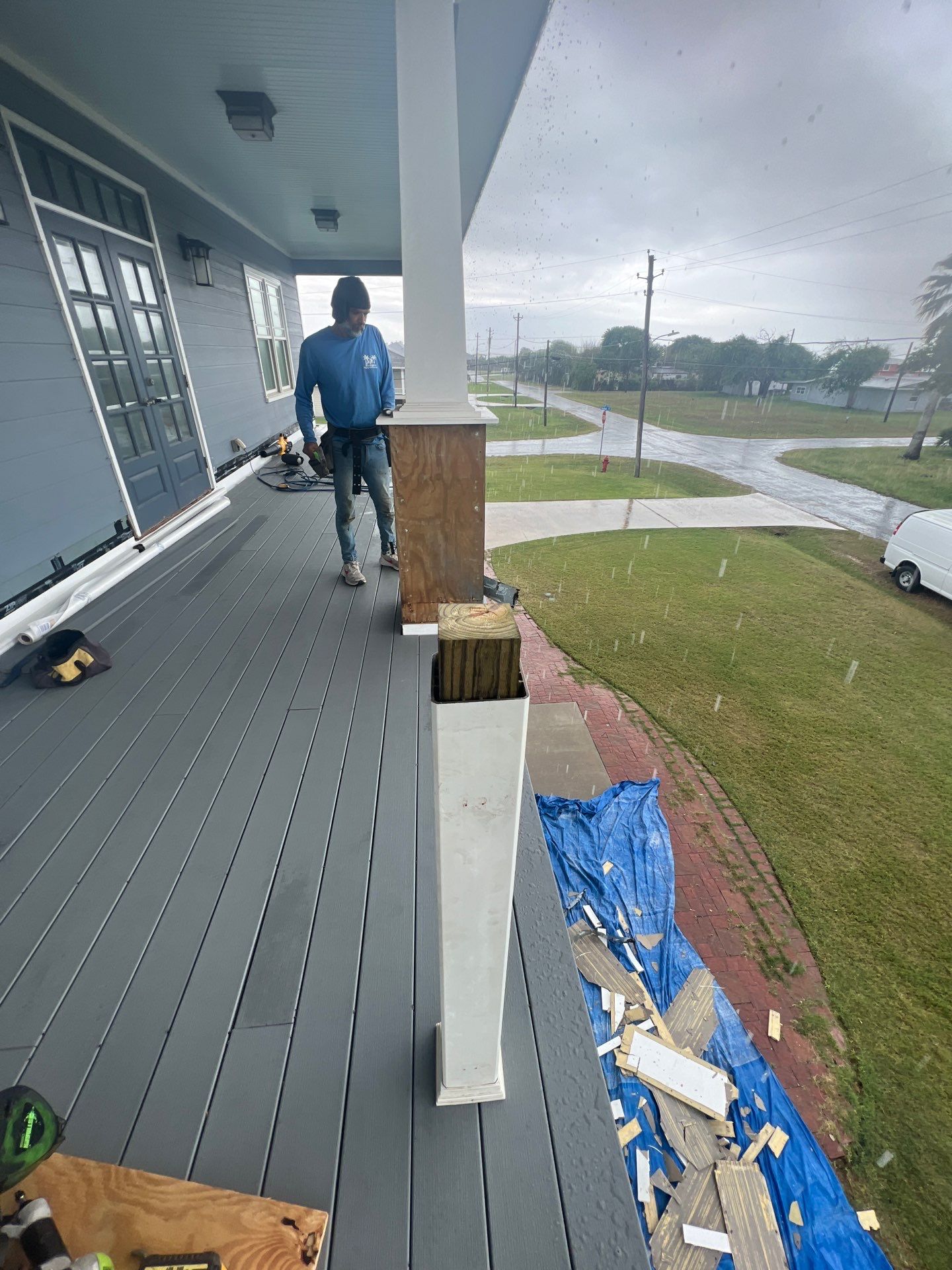Portland Shore Porch Build by Bayfront Roofing and Construction