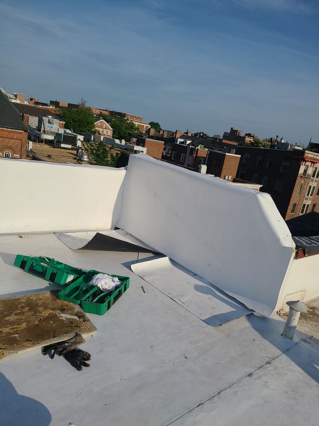 Alexandria: Carlisle Syntec TPO Flat Roof Installation by RM Banning, Inc.