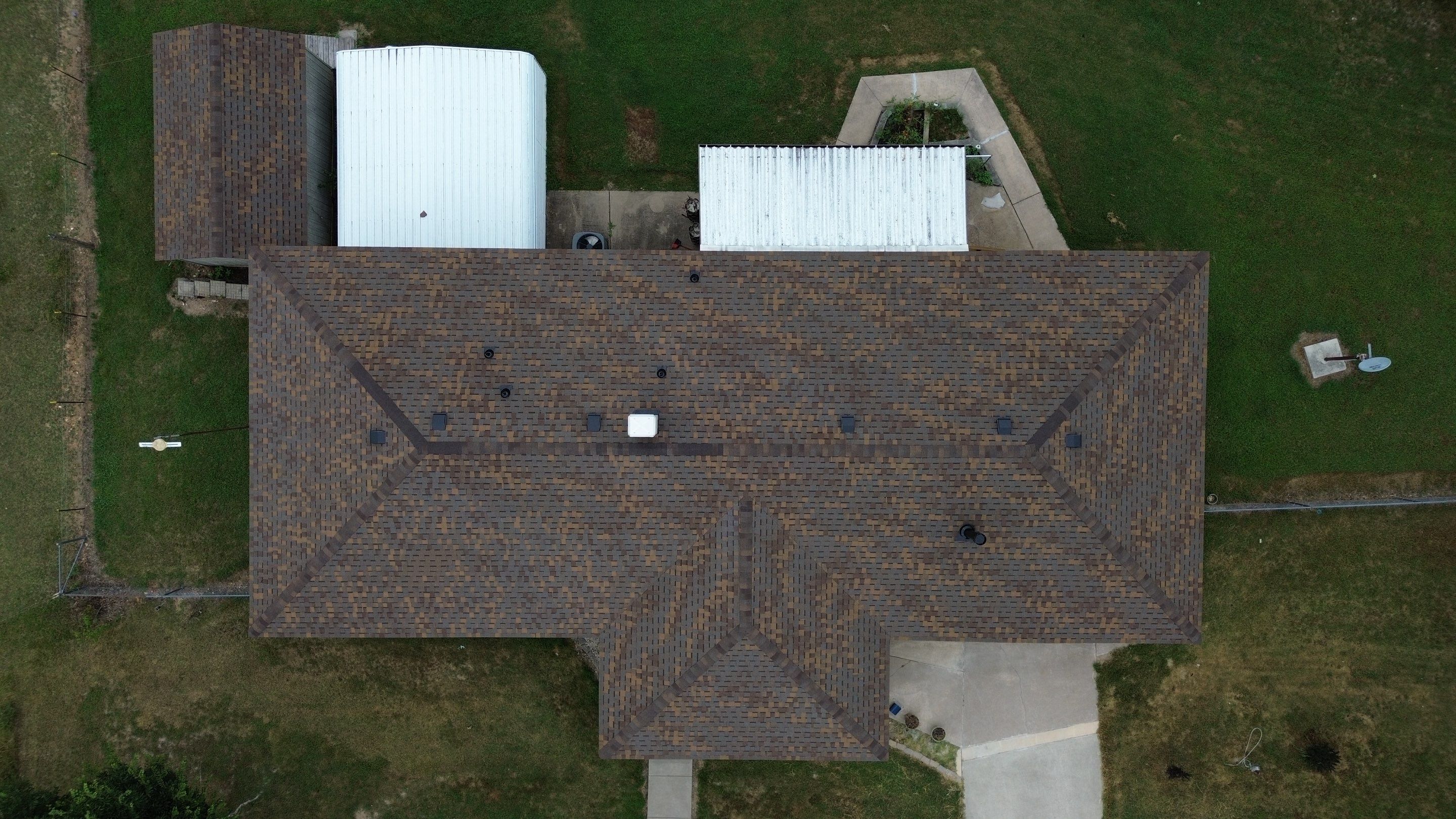 Residential Multi Structure Roofing Install - Atlas Pinnacle Pristine Shingles - Color Copper Canyon  by Titan Commercial & Residential Roofing 