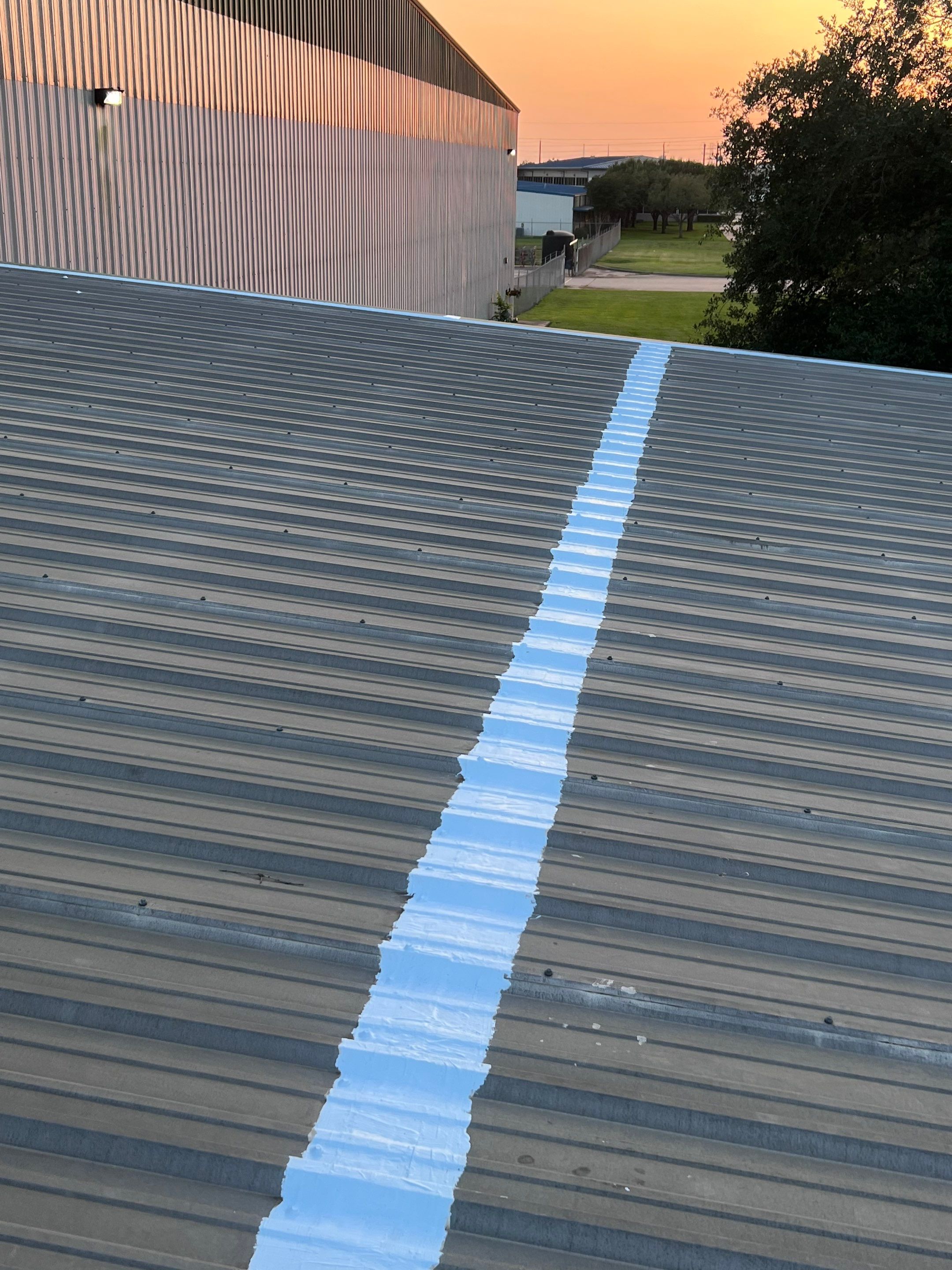 Hail Damage using Metal by Roof Repair Company