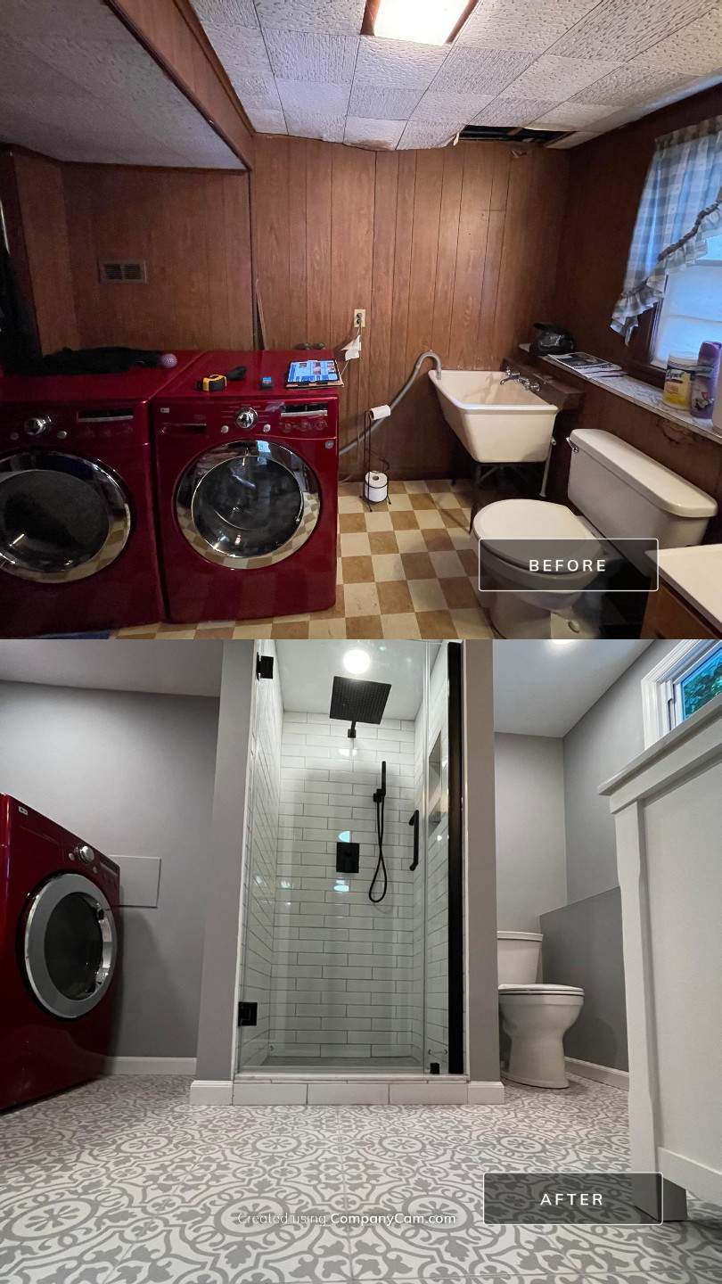 Bathroom Remodel using Tile by Home Concepts Construction