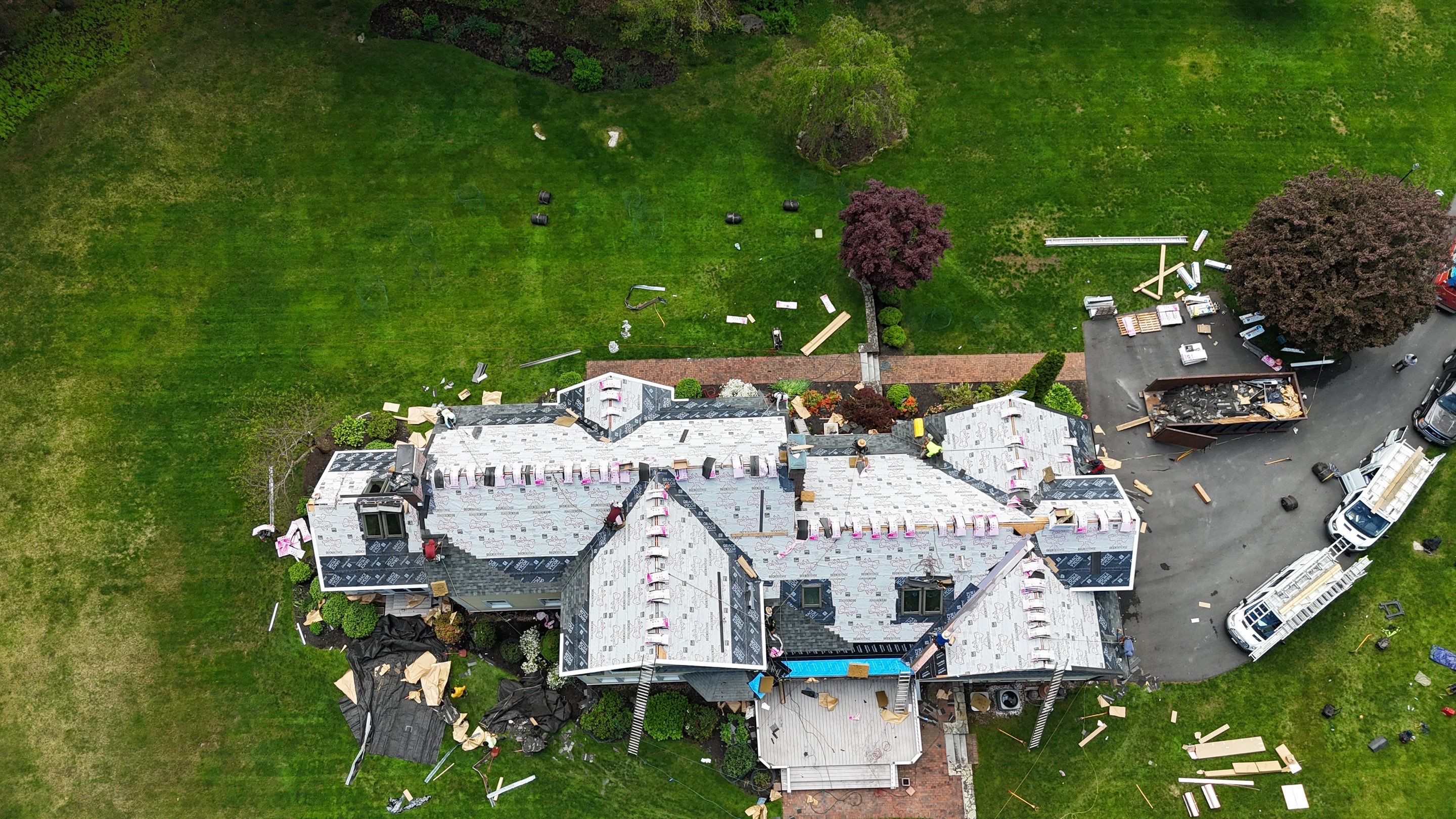 Roof Replacement with Owens Corning Shingles and Copper Flashing by Mighty Dog Roofing of Greater Middlesex County