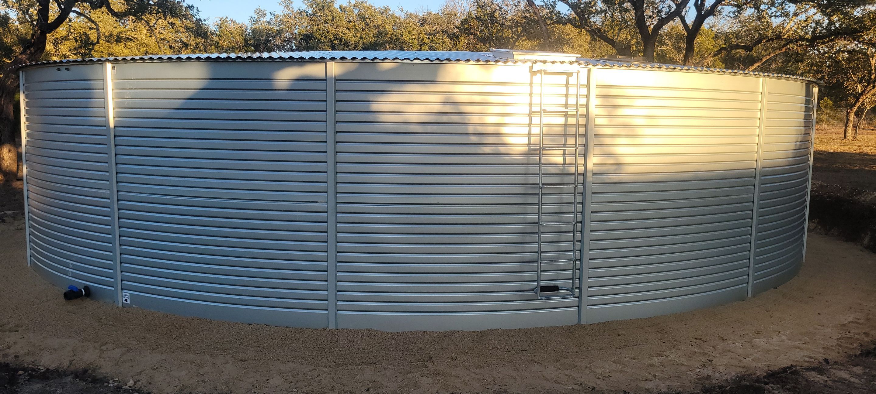 Pioneer Tank XLR 40/2 ZN - 52K Gallons - Silver/Galvanized Color by Hill Country Rain Water