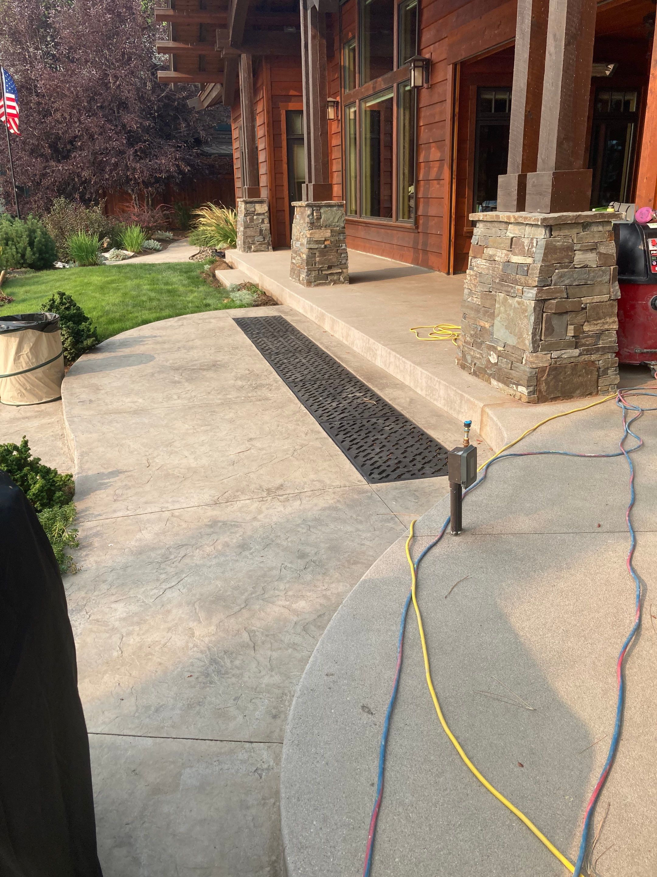 Patio and Walkway using Pecan and the Penntek Evolution Flooring System by Croc Coatings, LLC