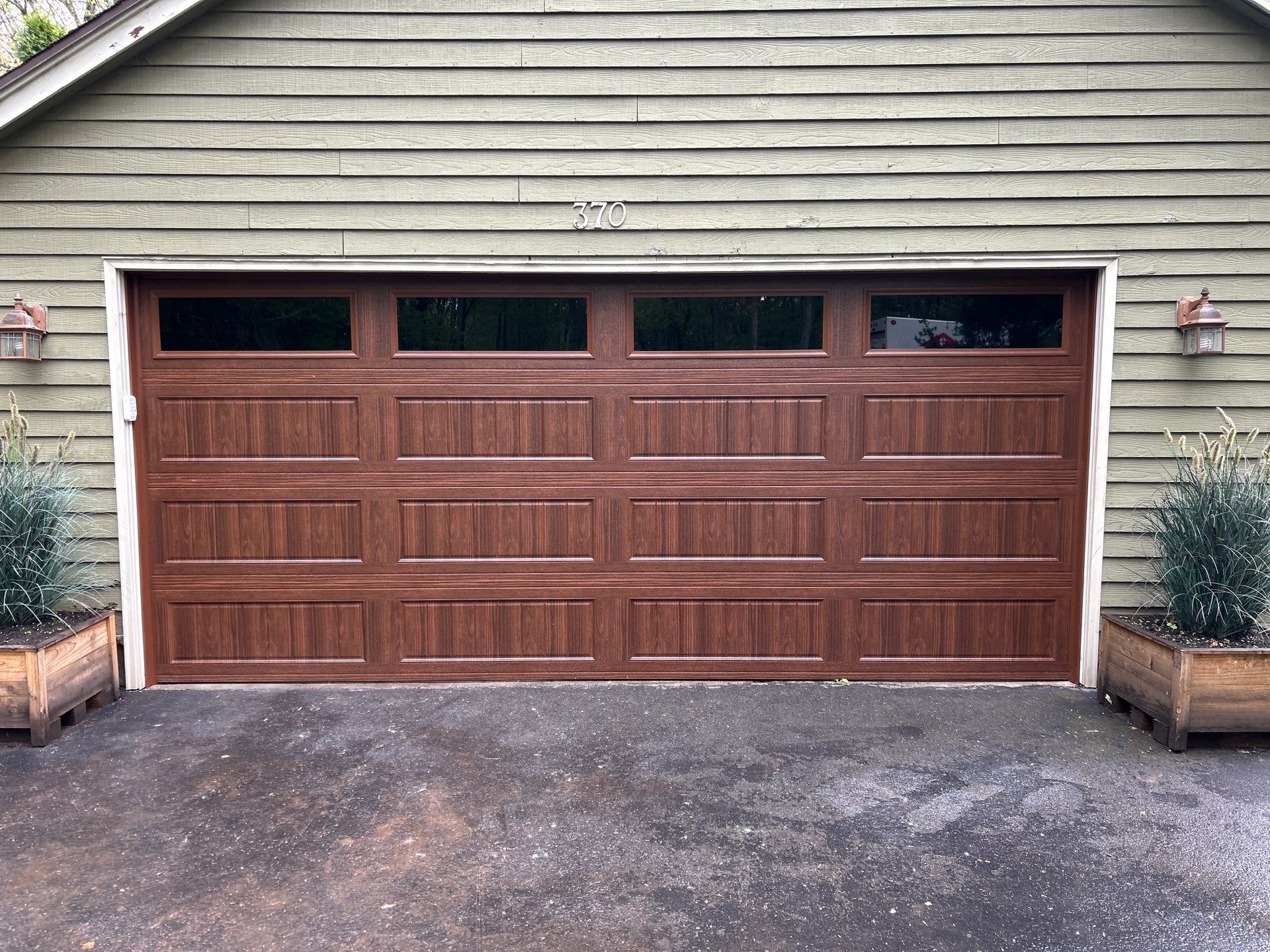 Garage door Upgrade  by DiGiorgi Roofing and Siding Inc