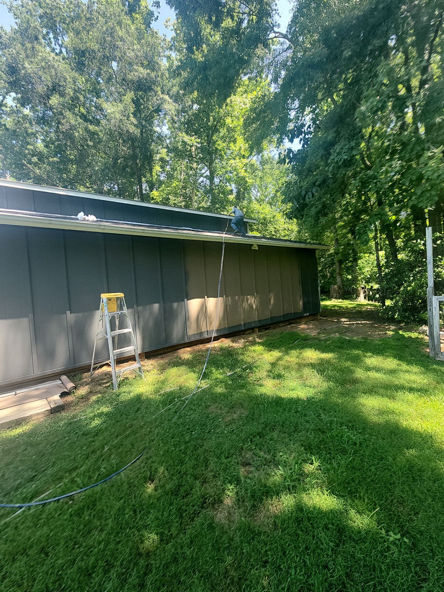 Siding replacement, exterior painting, and front door staining. by GonzalezPainters & Contractors Inc
