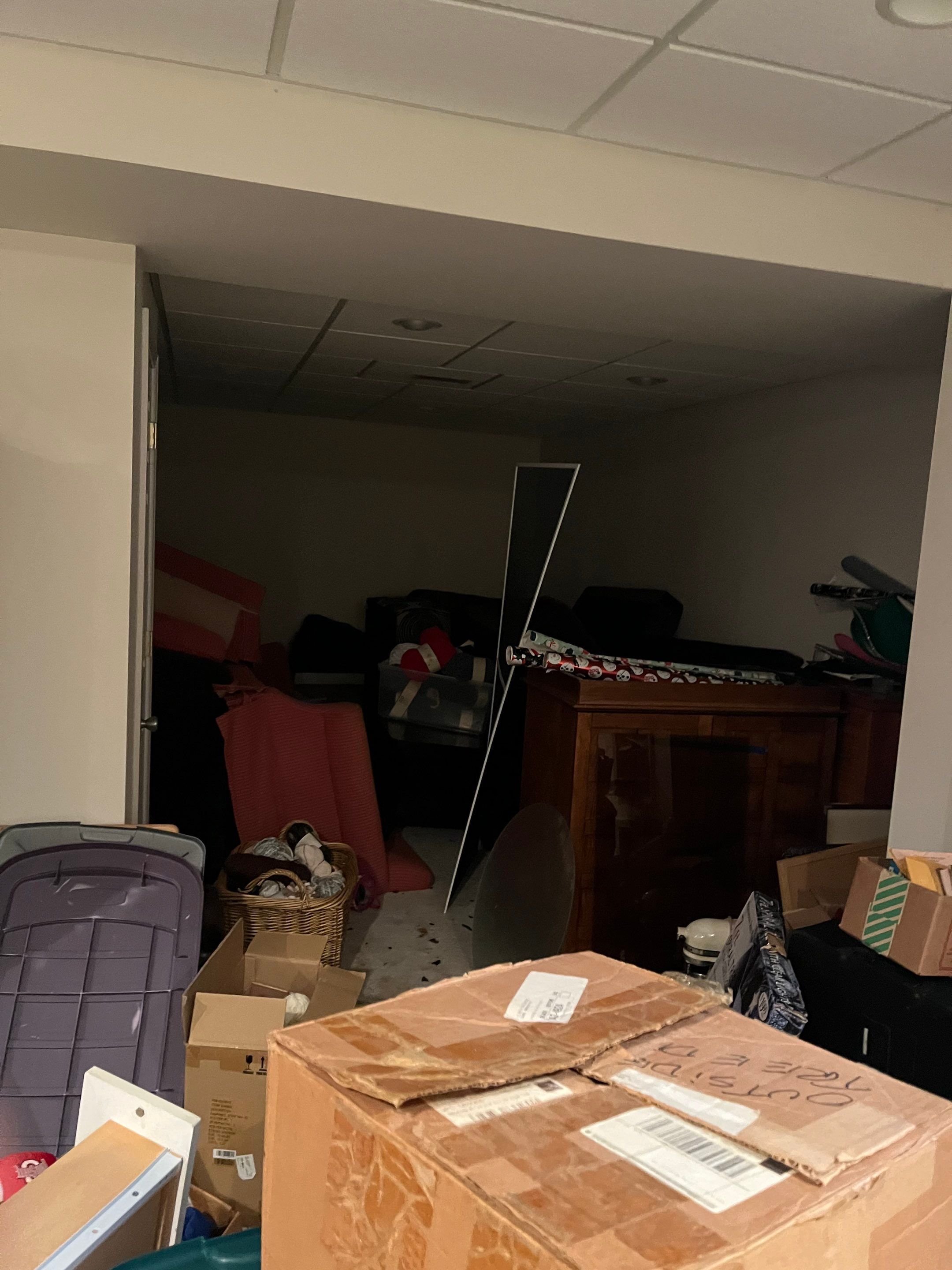 Basement Pipe Burst Emergency Mitigation Demo and Dry Down using Dehumidifiers and Air Movers by Absolute Roofing and Construction