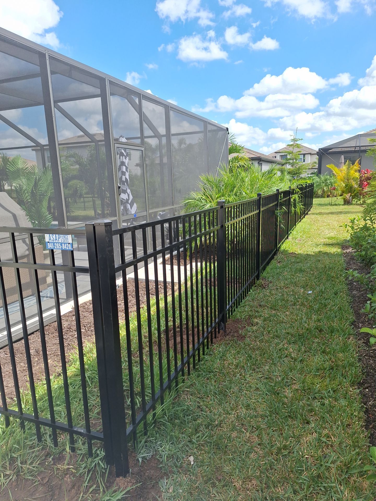 3 Rail Black Aluminum In Lakewood Ranches by Asap fence and gates, LLC