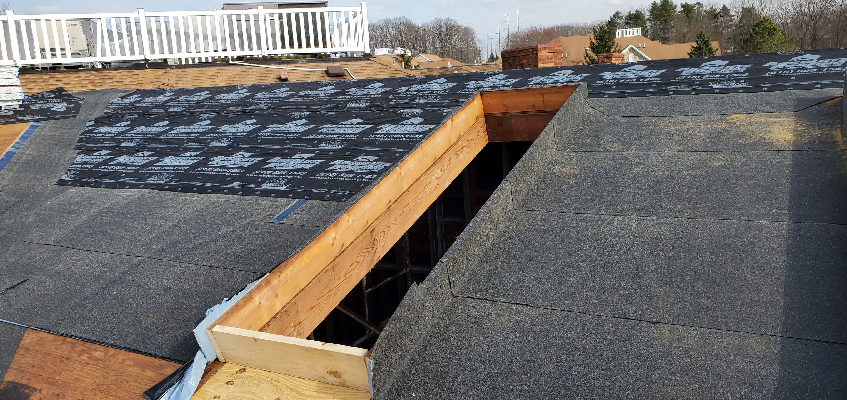 Skylight removal and install  by Absolute Roofing and Construction
