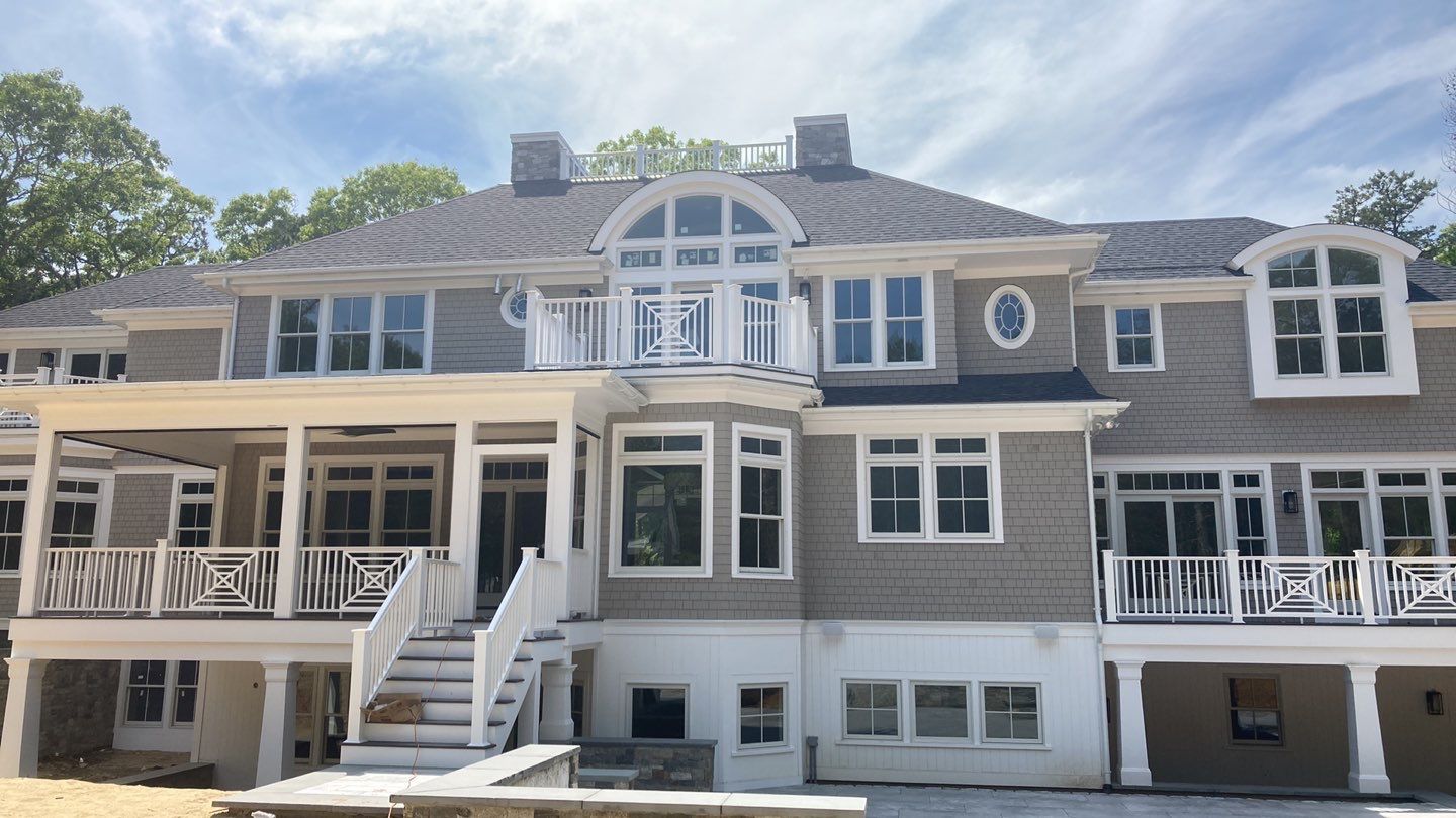 Gutter Installation using 6" Half Round Aluminum Gutter in New Seabury, MA by Gutter Pro Enterprises