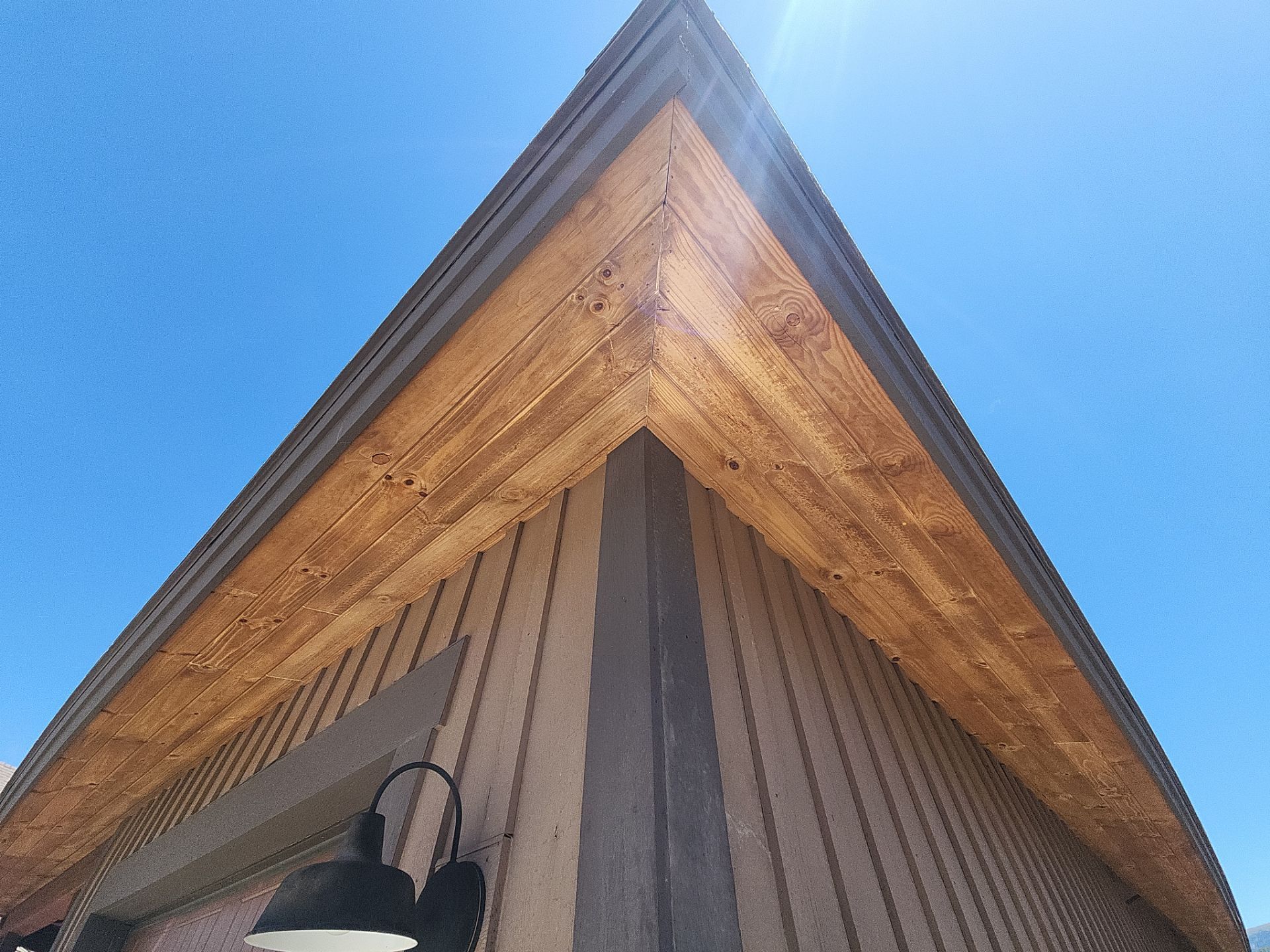 Exterior Painting Using Stain by Wheatley Creek Services