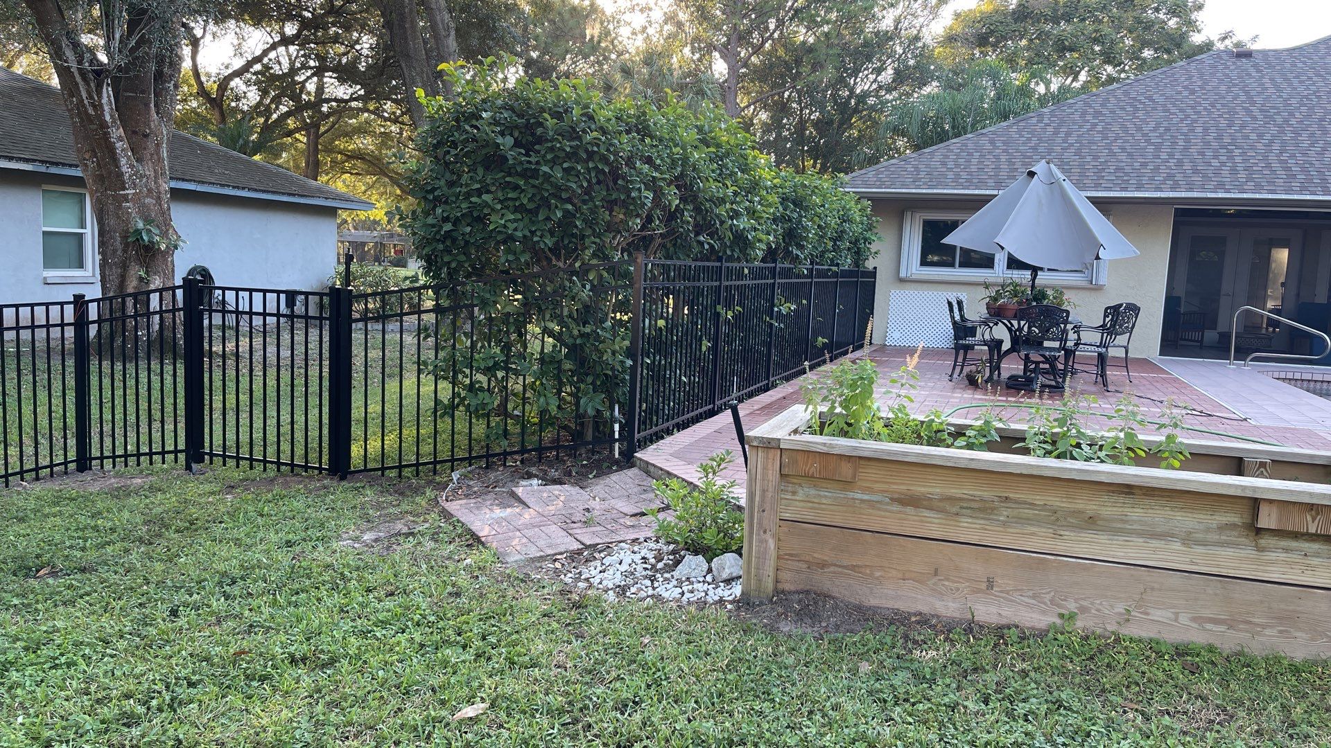 Bradenton, FL 4 ft. Tall 3-Rail Black Aluminum Fence by Asap fence and gates, LLC