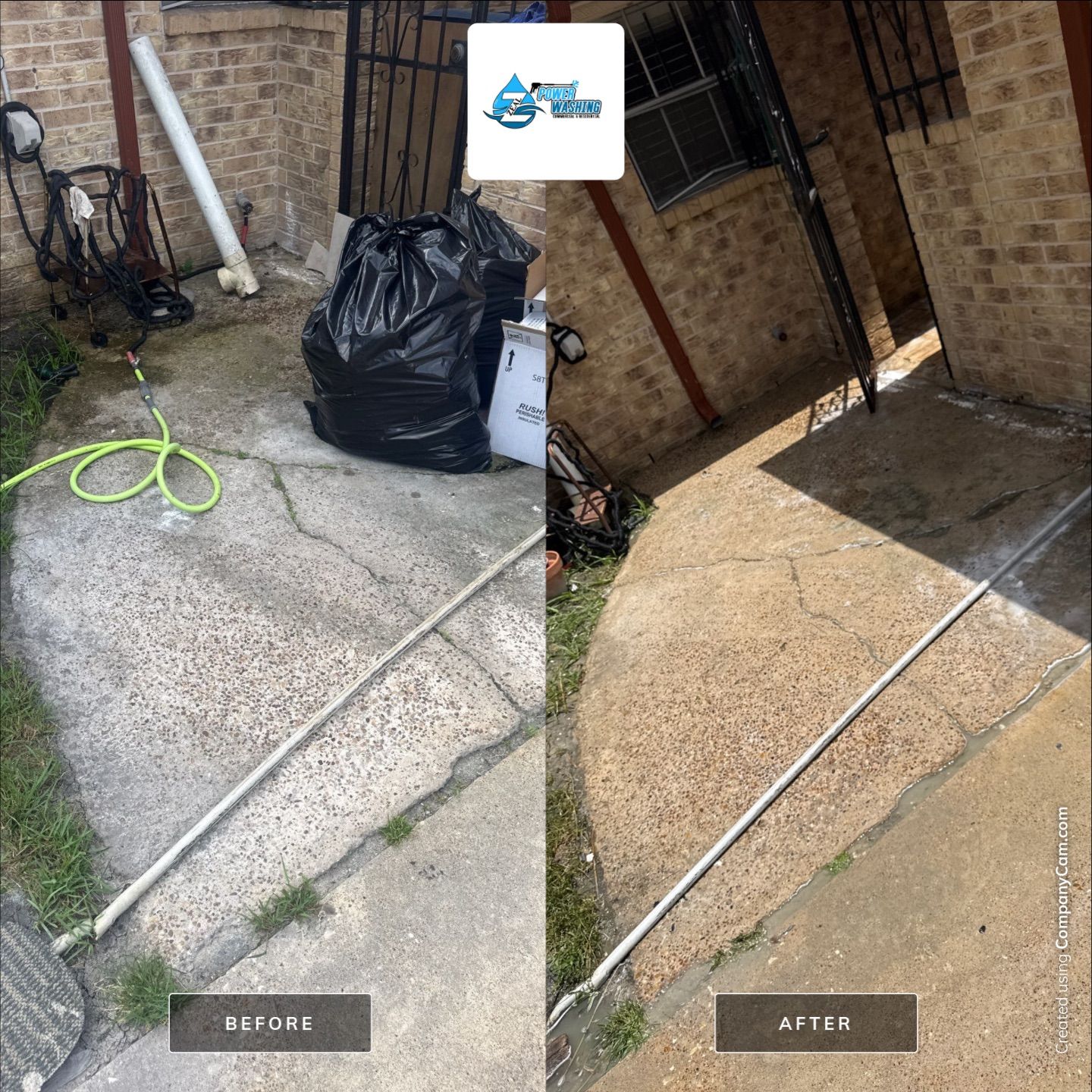 Comprehensive Driveway Cleaning and Exterior House Washing in Houston by Zeal Power Washing