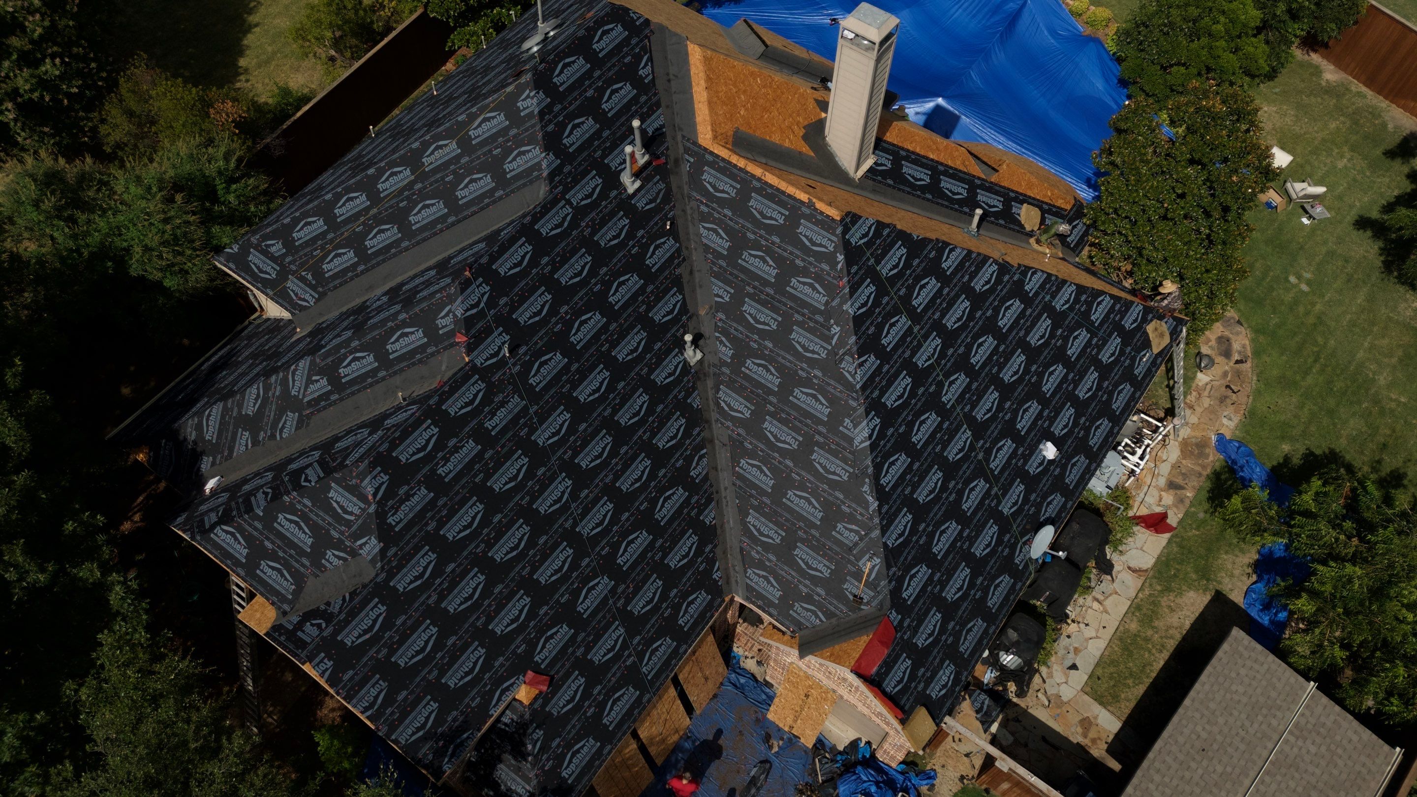 Residential Roof Repair using IKO Dynasty Class 3 Impact Resistant Shingles by Becker Roofing and Exteriors