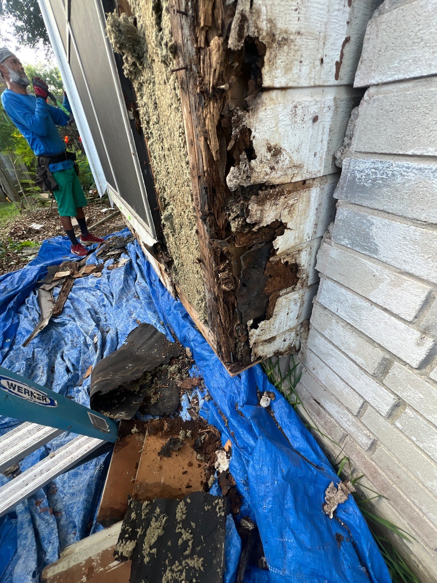 Rotting away under the Oaks by Bayfront Roofing and Construction