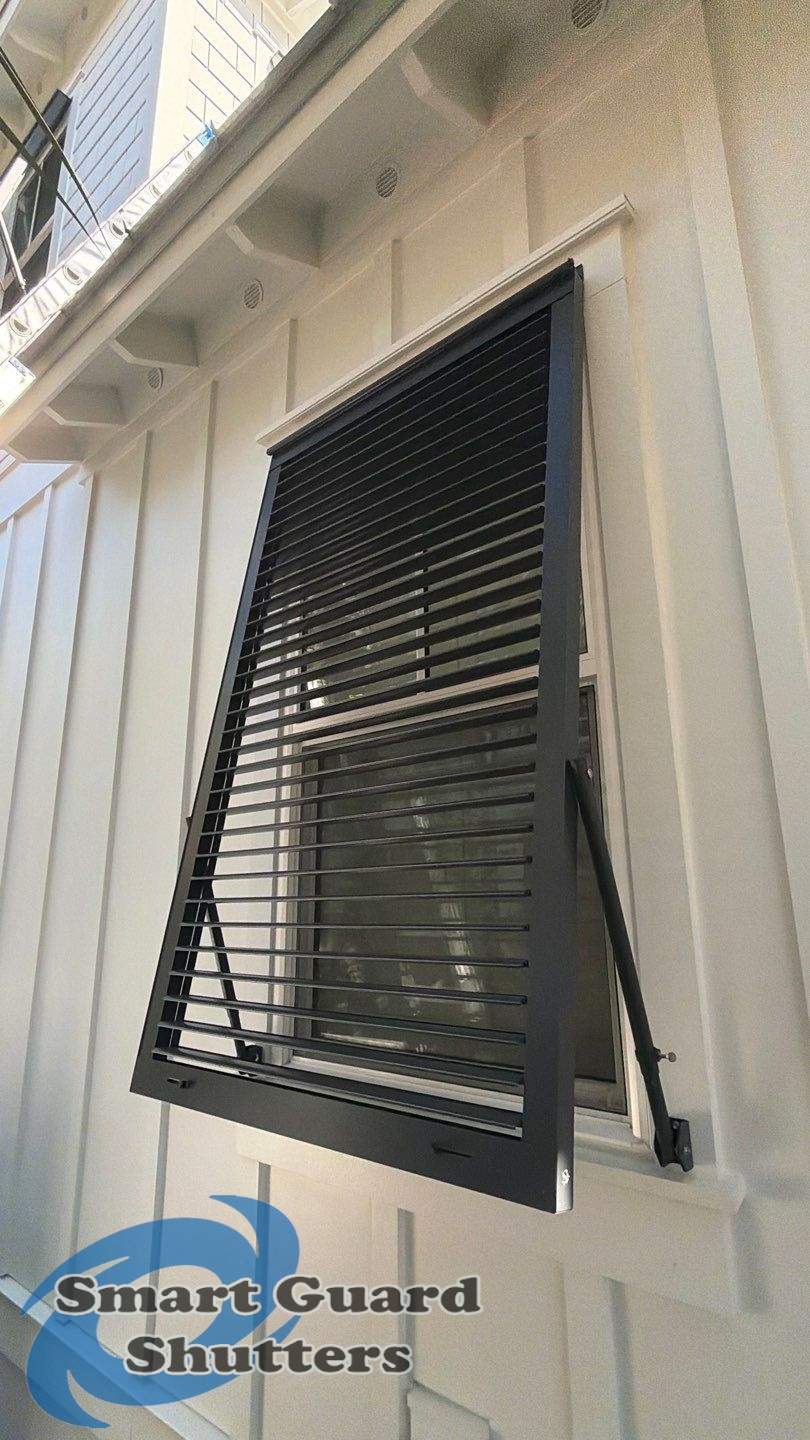 Impact Bahamas in Matte Anthracite Grey by Smart Guard Shutters