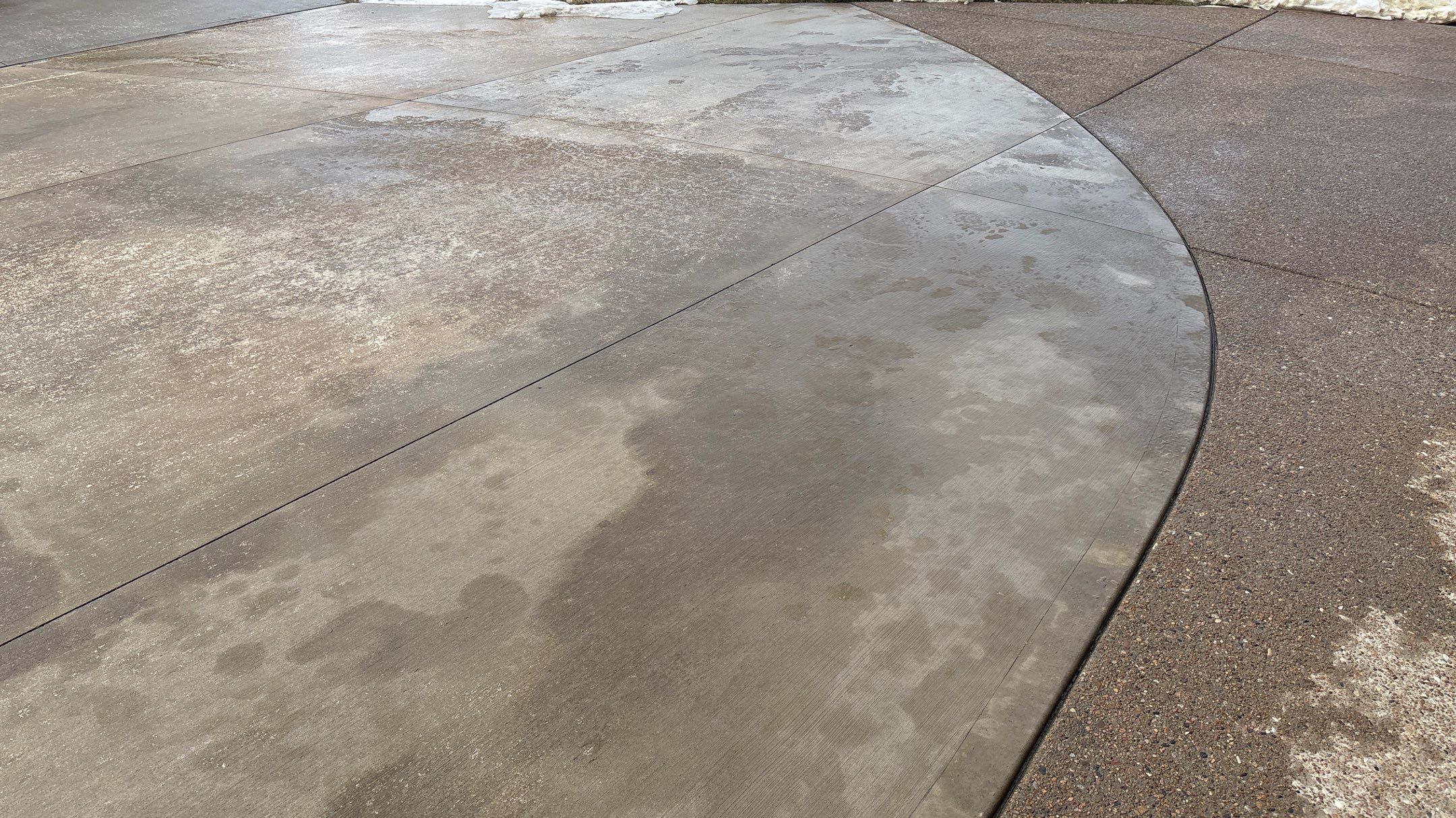 Two-Tone Driveway Resurface - Olathe, KS by Big Red Decorative Concrete, LLC