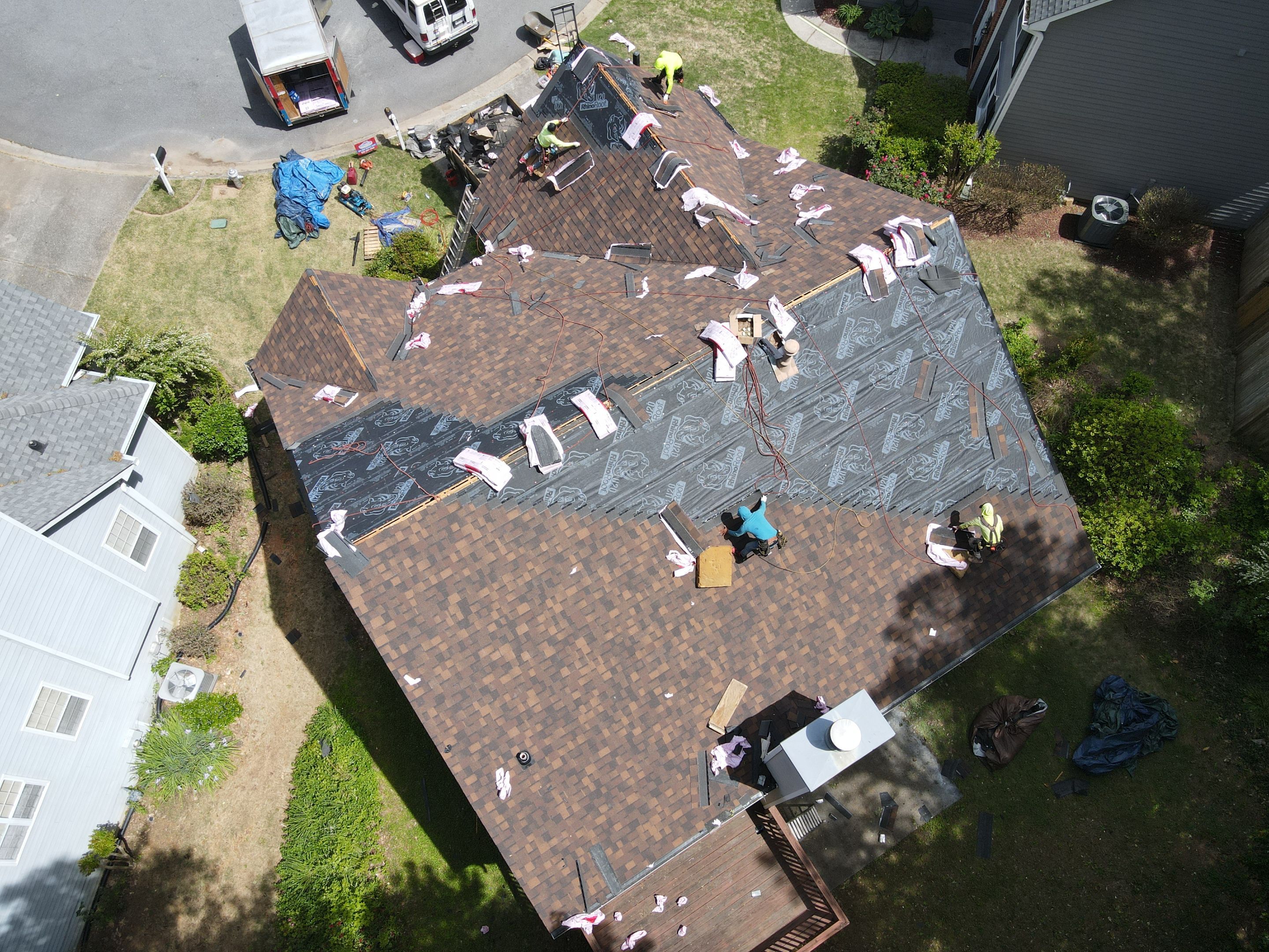 Residential Roofing Installation using Owens Corning by Inspector Roofing and Restoration