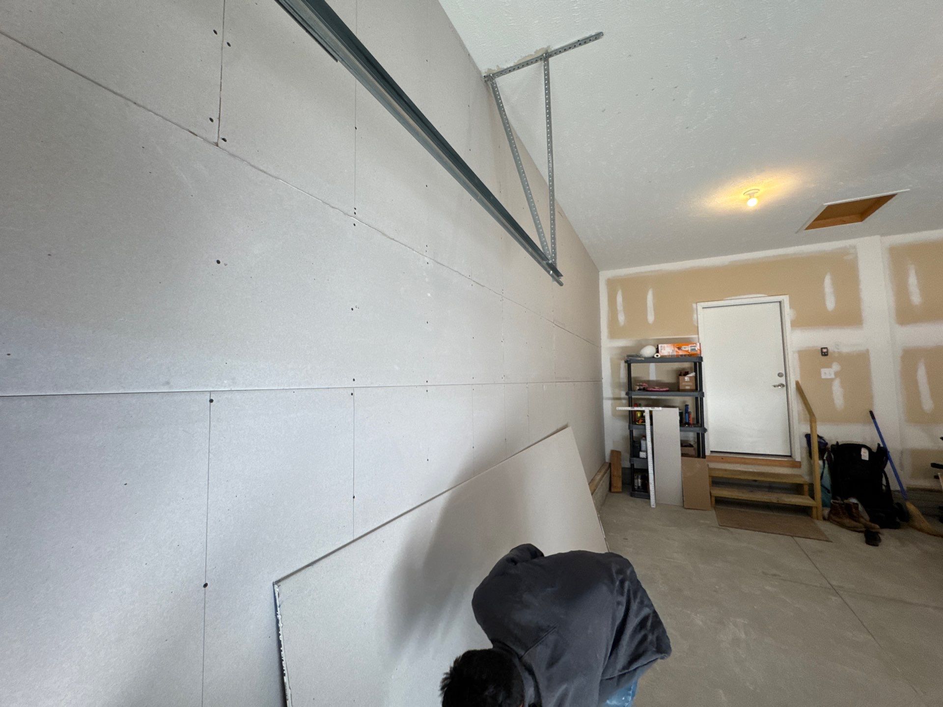 Residential Garage Insulation and Sheetrock Installation – Omaha, NE Project by Crows Roofing LLC