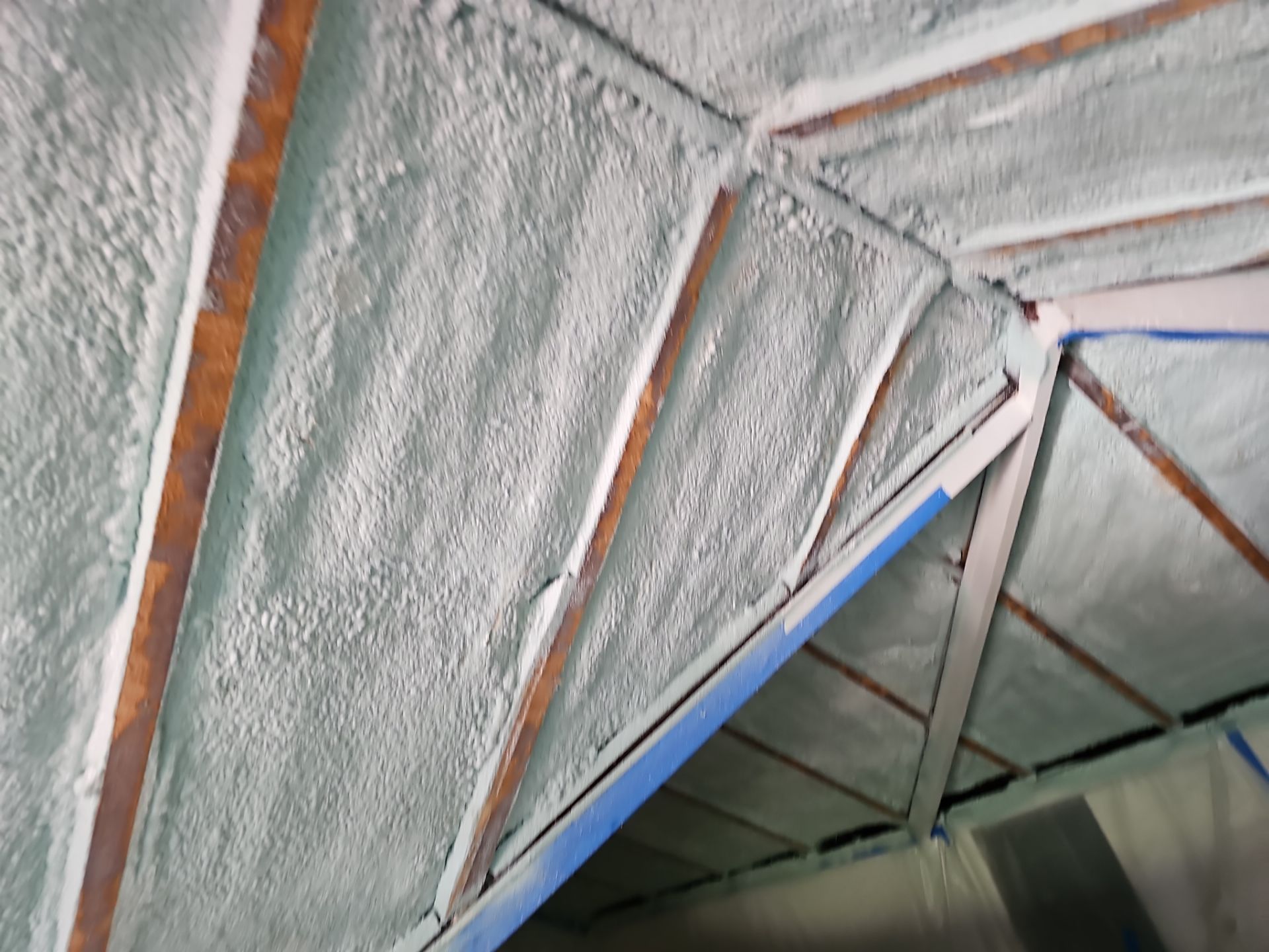 Attic Insulation using open cell spray foam by NYS Foam & Energy