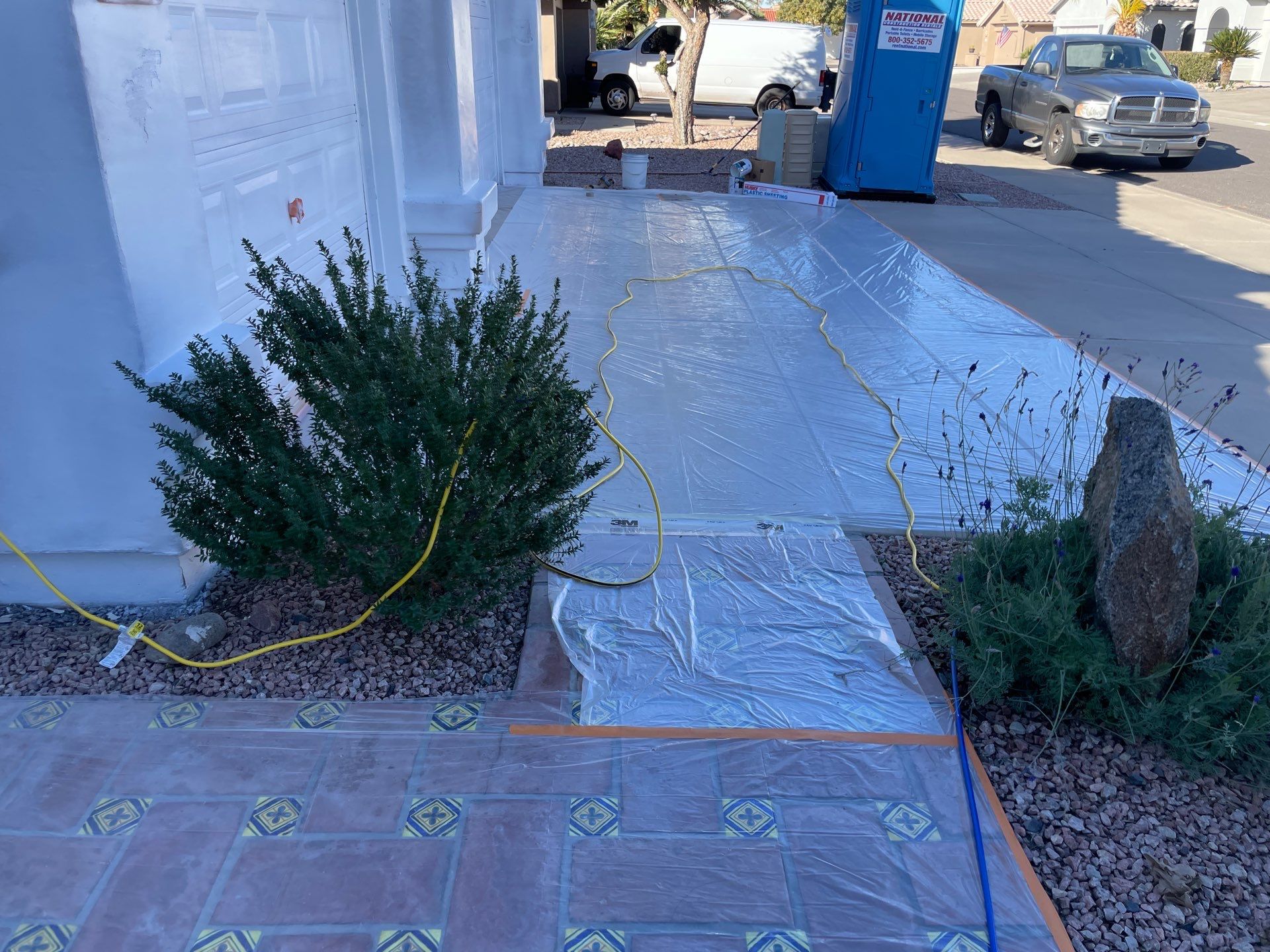Gazzo - A Beautiful Home Exterior Transformation in Scottsdale, AZ with C&M Primer and Sherwin Williams Paints by Double G Painting Contractors, LLC