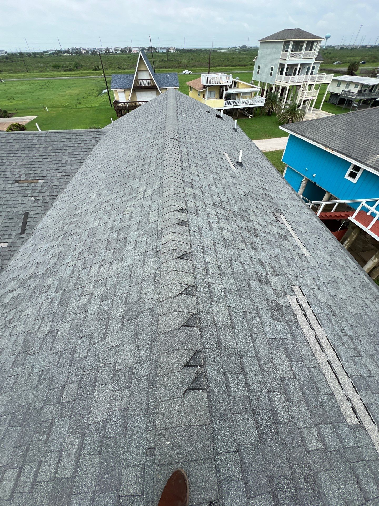 Hail Damage using Owen's Corning Duration (Lifetime) Shingles by Roof Repair Company