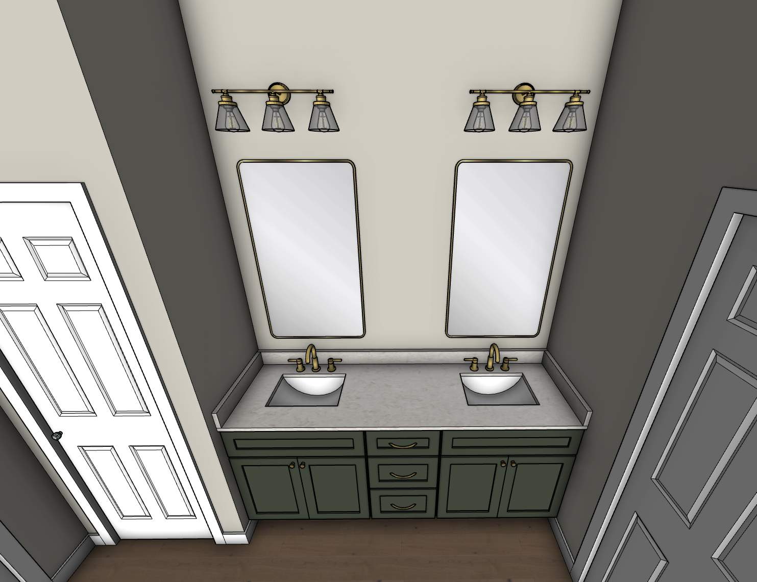 Bold & Colorful Bathroom Remodel | Custom Shower & Statement Wallpaper | San Antonio by Legacy Bath and Kitchen 