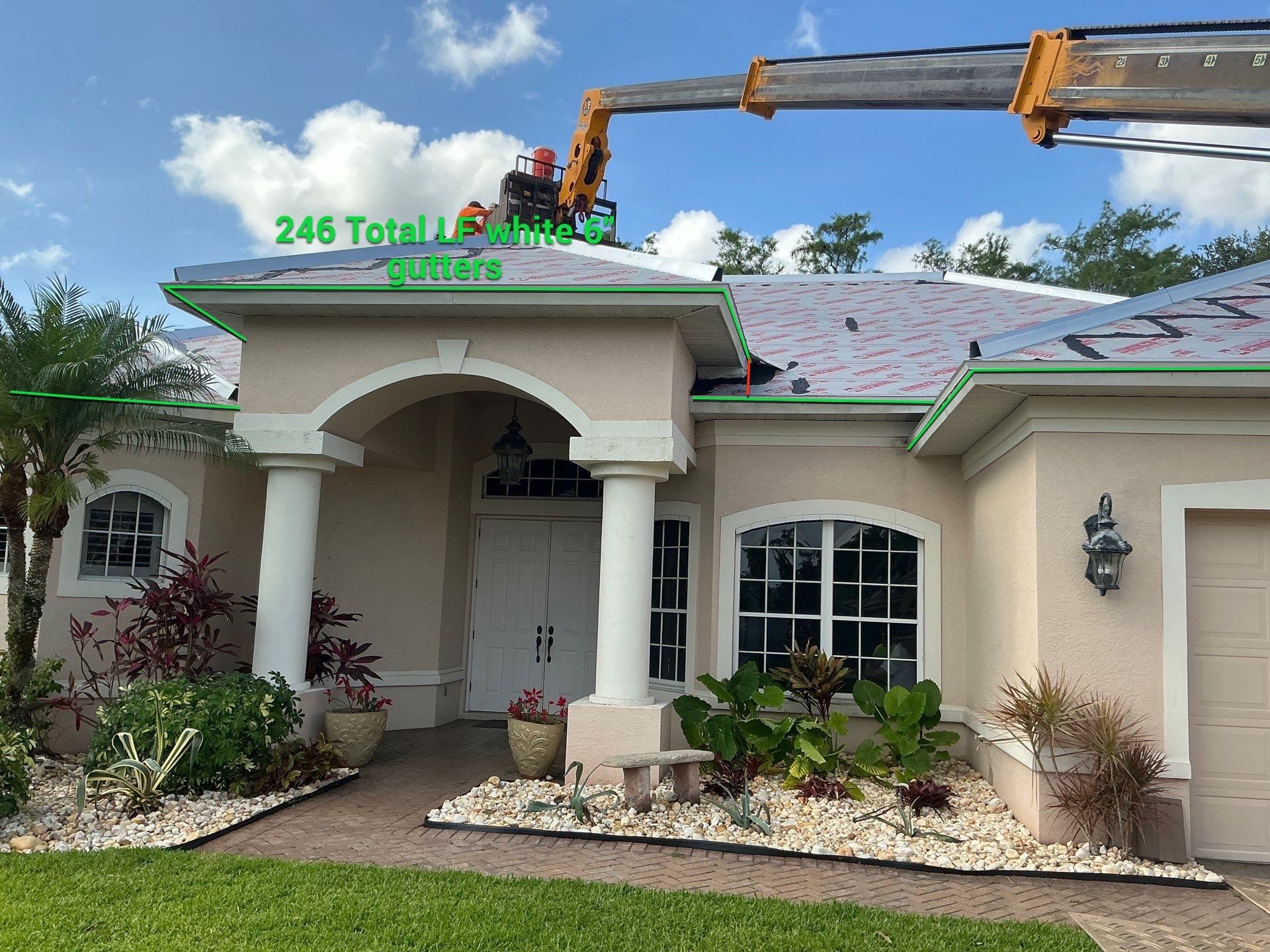 Seamless Gutter Upgrade Before & After in Bonita Springs FL by Gutter Professors