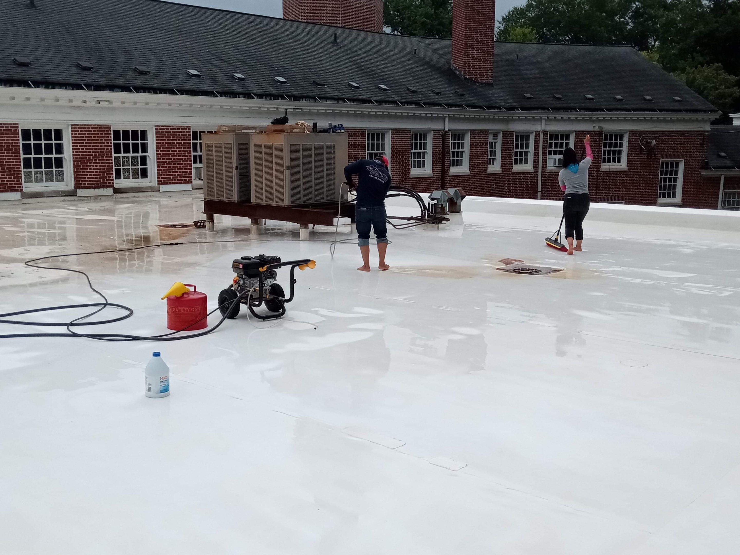 roof coating and partial TPO replacement by Nailed It Roofing & Remodeling LLC