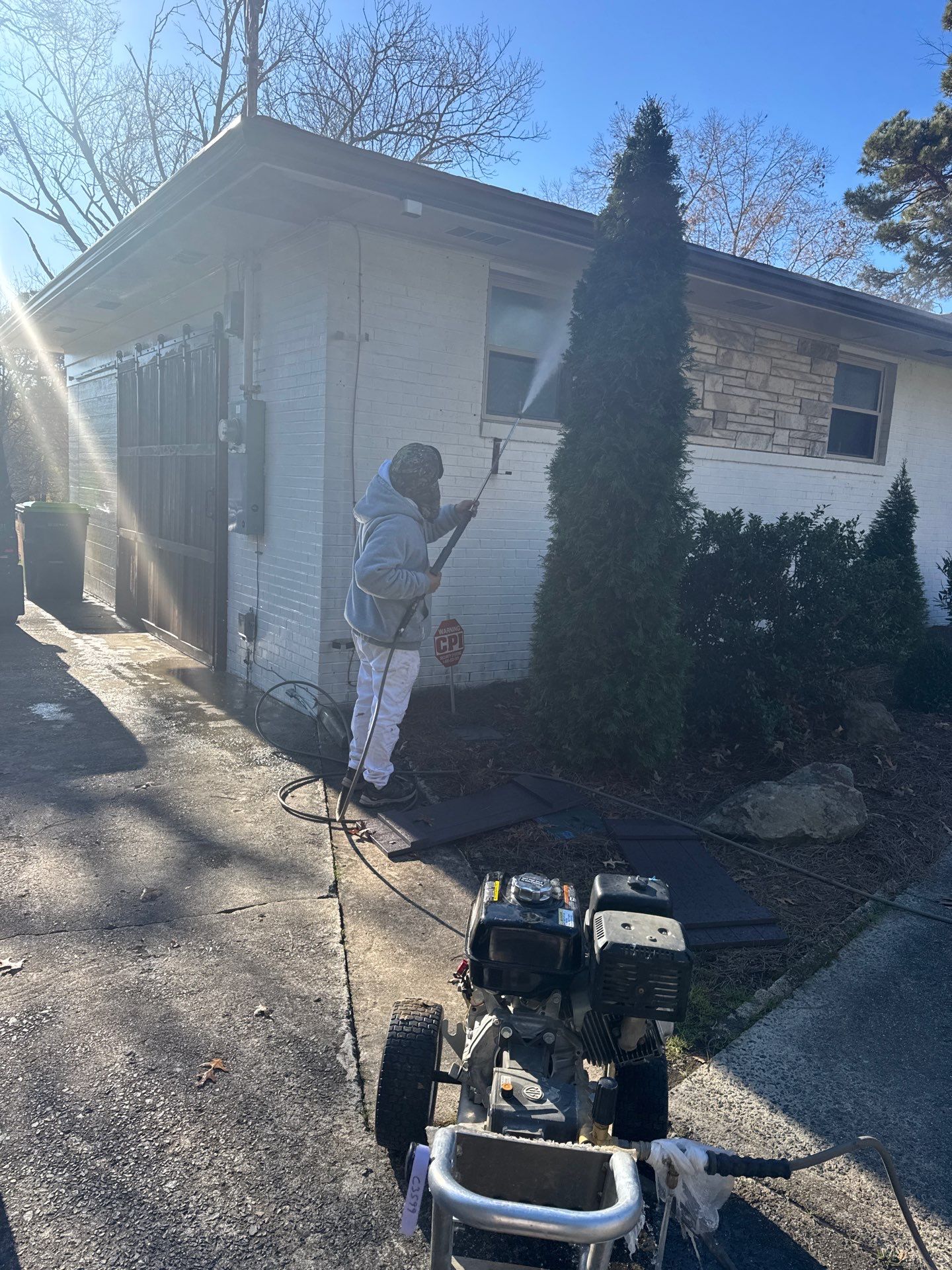 Exterior Brick Painting by GonzalezPainters & Contractors Inc 
