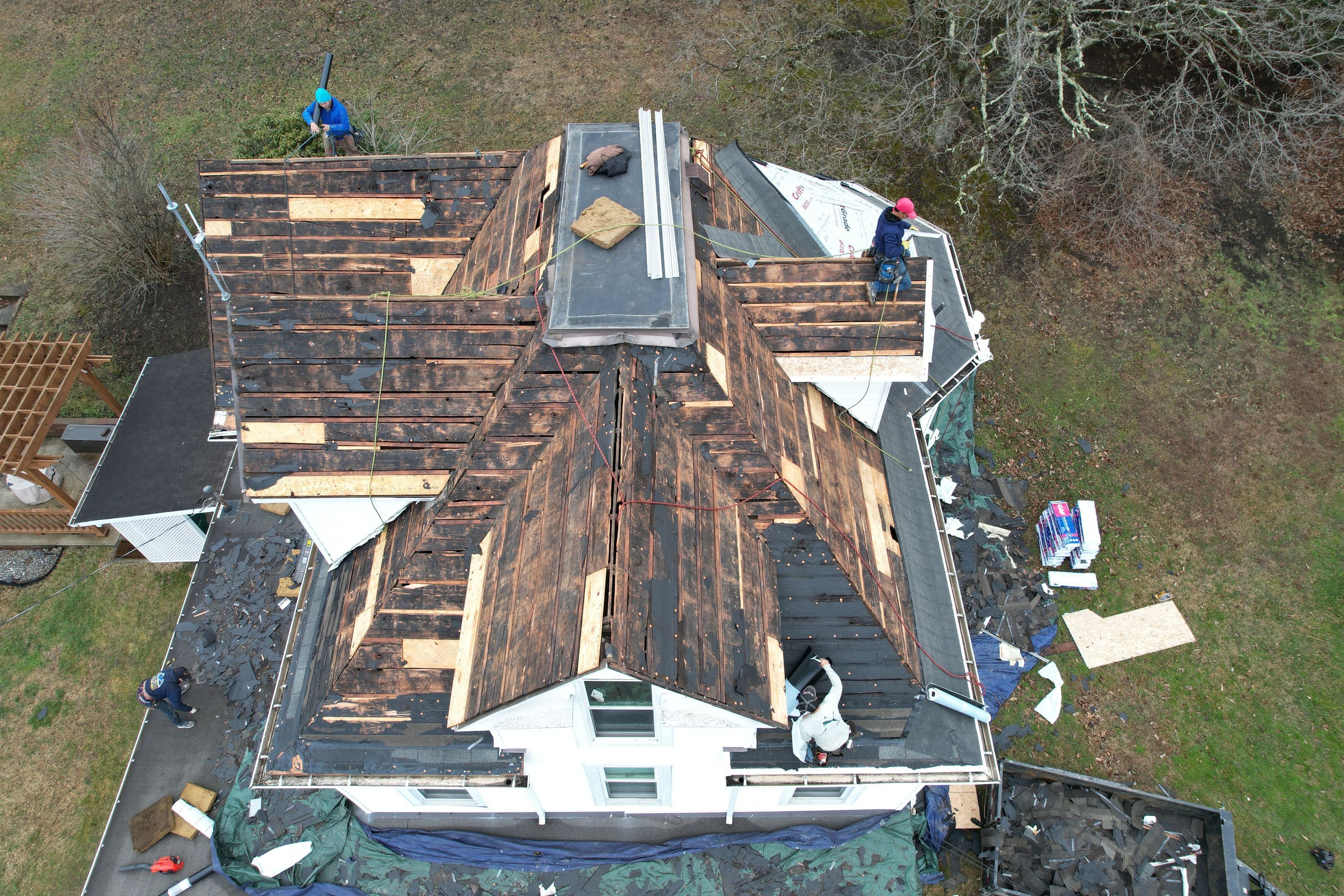 Residential Roofing Installation using GAF Timberline HDZ Shakewood by Rainstoppers Roofing