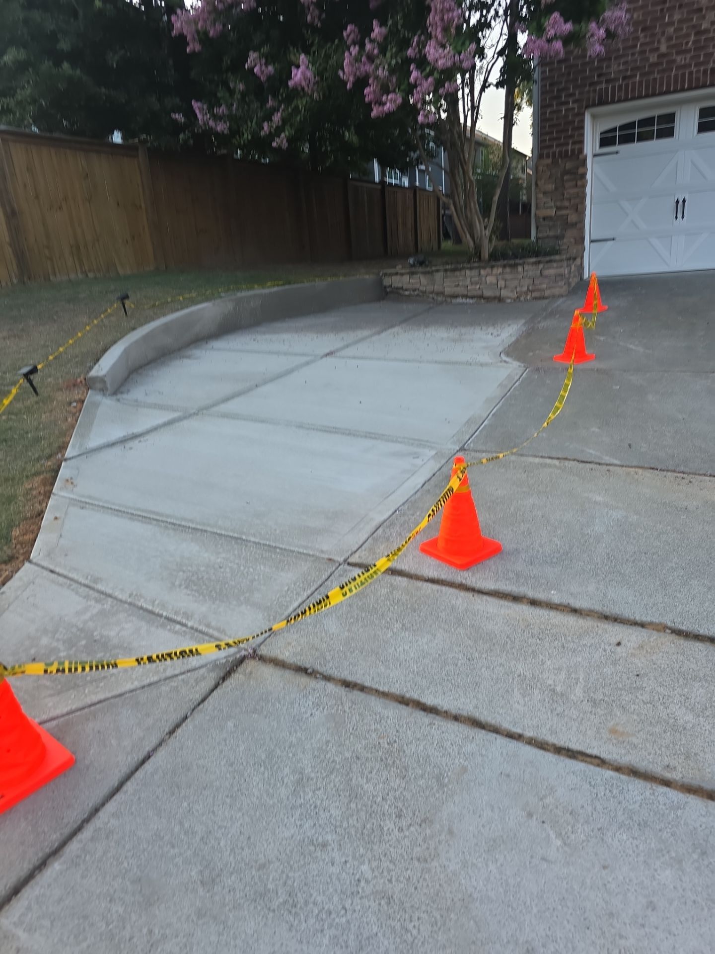 Concrete Driveway Expansion & Retaining Wall | Apex, NC by Elite Remodeling and Design LLC