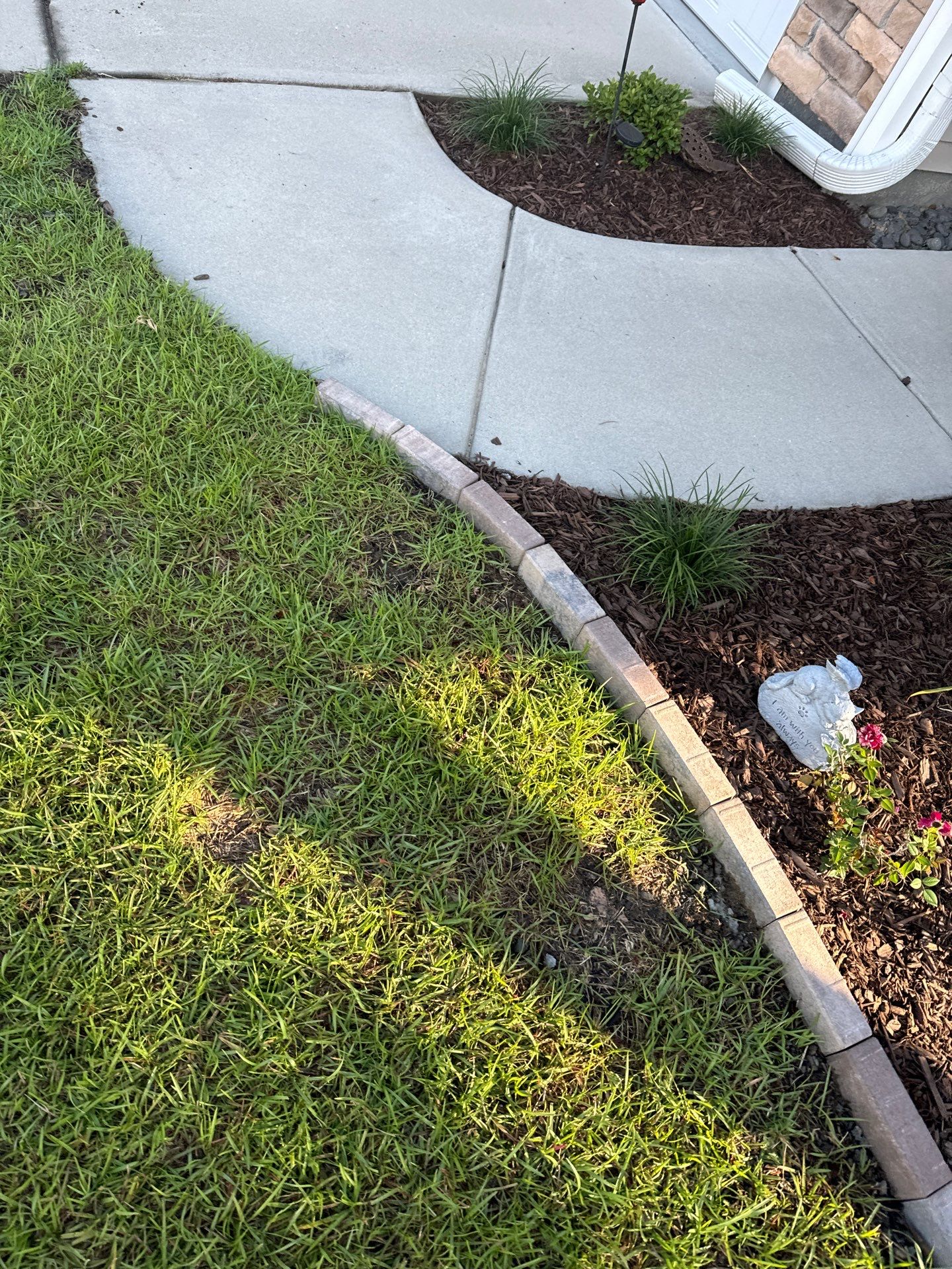 Custom Paver Landscape Edging and Garden Bed Mulching in Bluffton by Lowcountry Scapes, LLC
