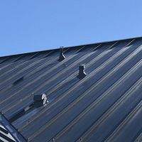 24ga 1.5" Mechanical Seam Charcoal Gray  by Total Roofing System The Metal Roof Experts