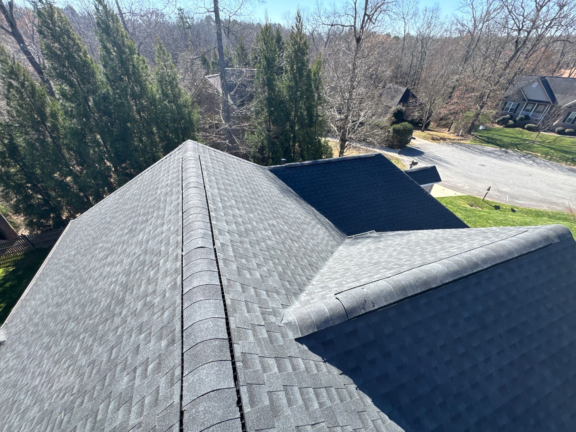 GAF HDZ Architectural Shingle in the color of Charcoal.  by H&S Roofing and Gutter