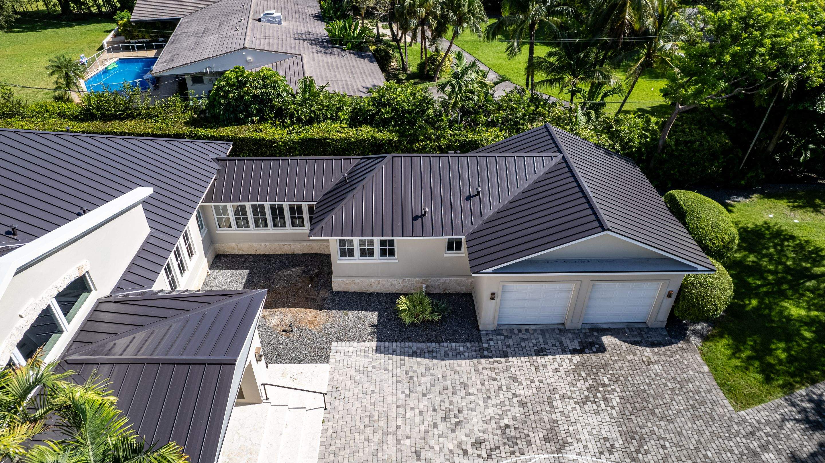 Metal Roof - Galvalume - Dark Bronze by Istueta Roofing