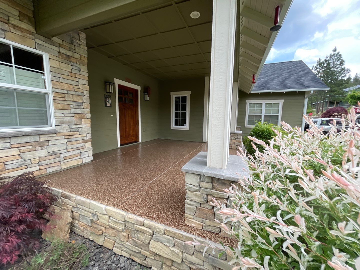 Entryway Transformation using Chestnut by Croc Coatings, LLC