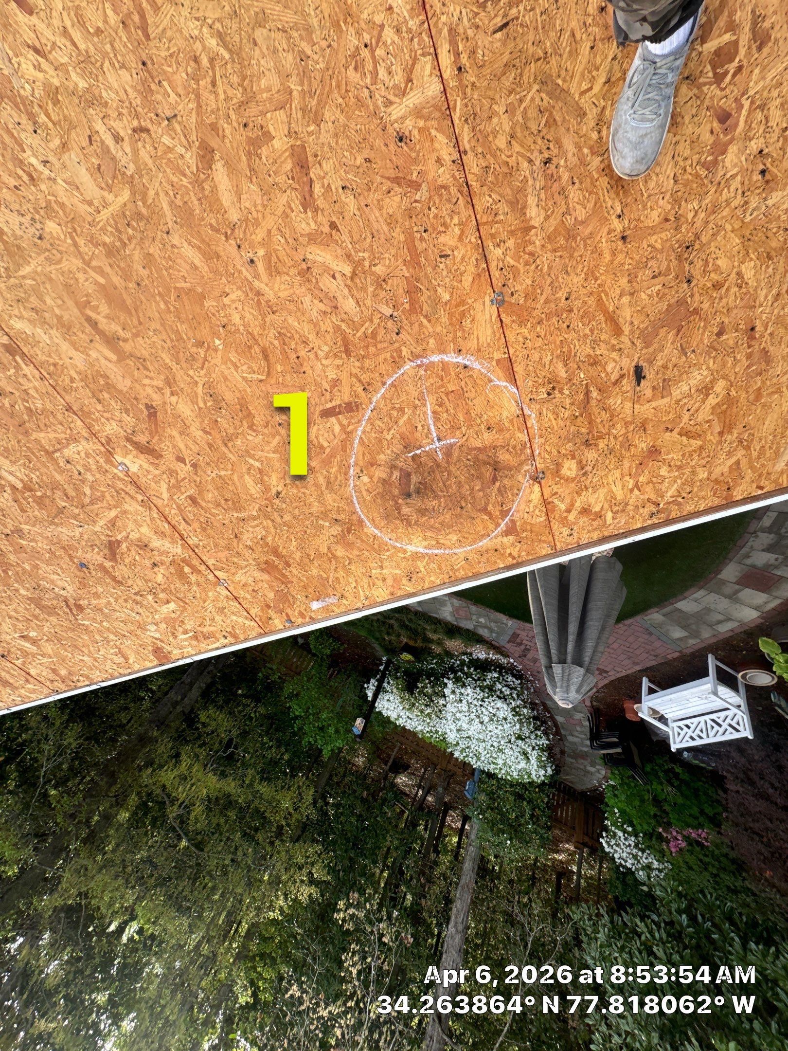 A 5-year-old roof that needed full replacement by North Carolina Roofs