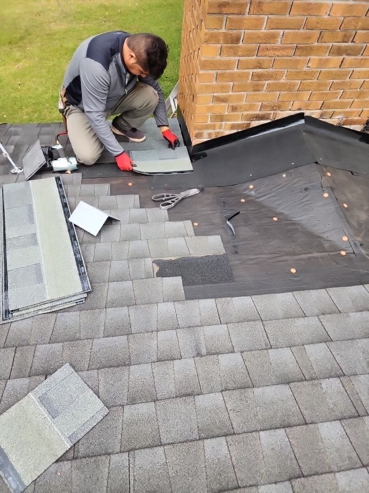Residential Roofing Repair using Ashphalt Shingles by Indigo State Roofing