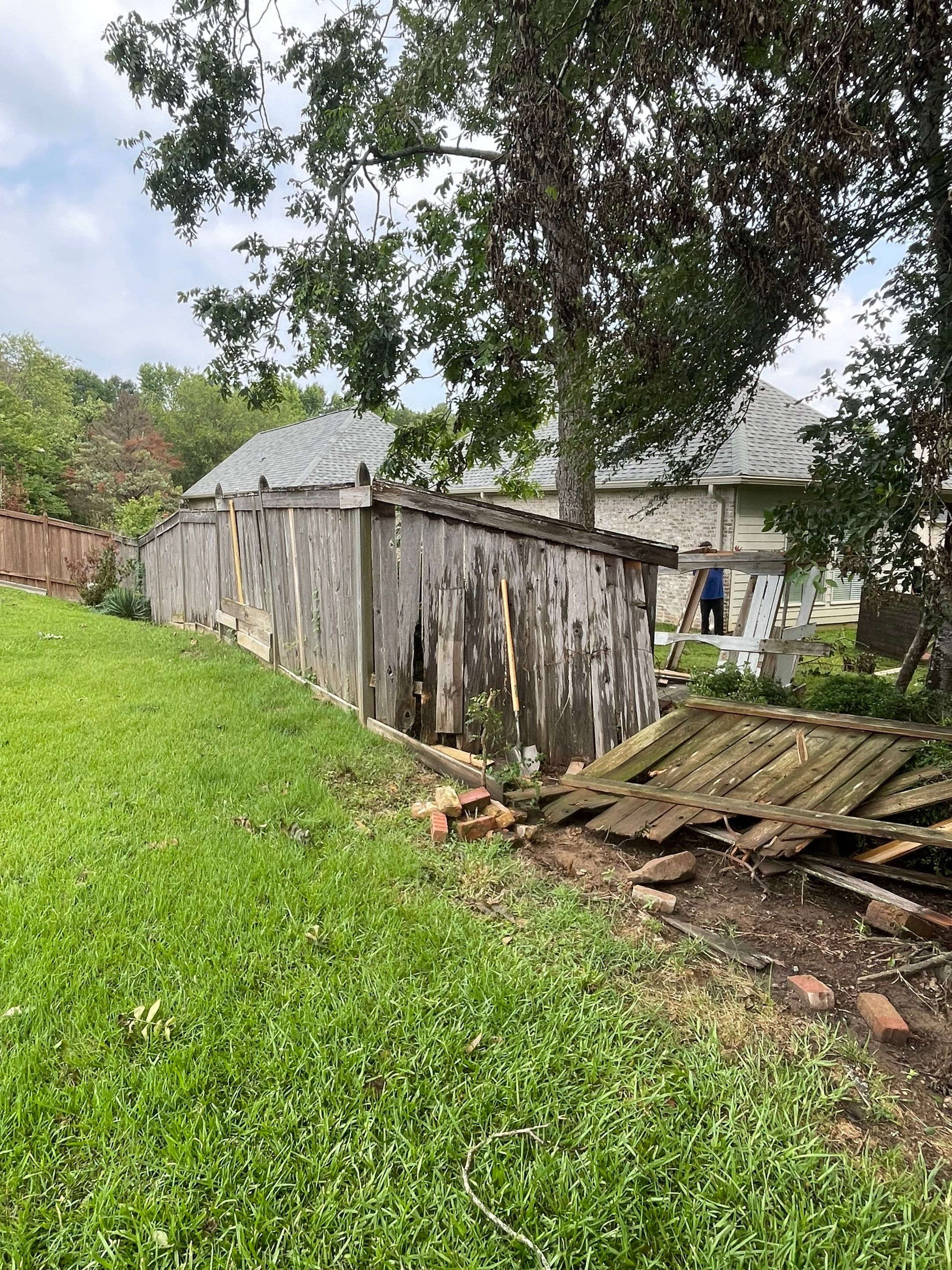 6ft Treated Pine Good Neighbor Fence by Roberson Construction LLC