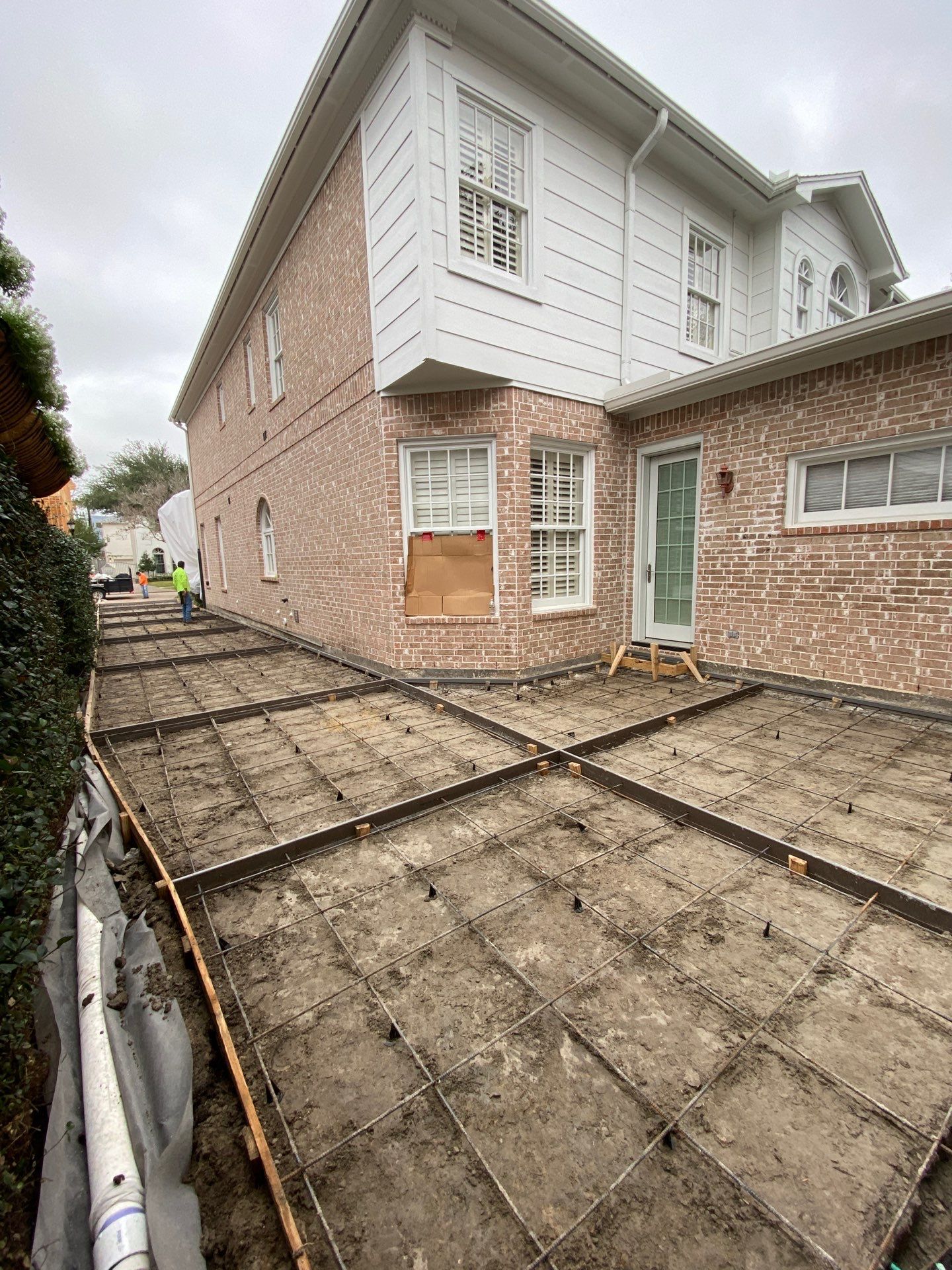 Driveway Concrete Replacement & French Drainage System by Texas Urban Elements