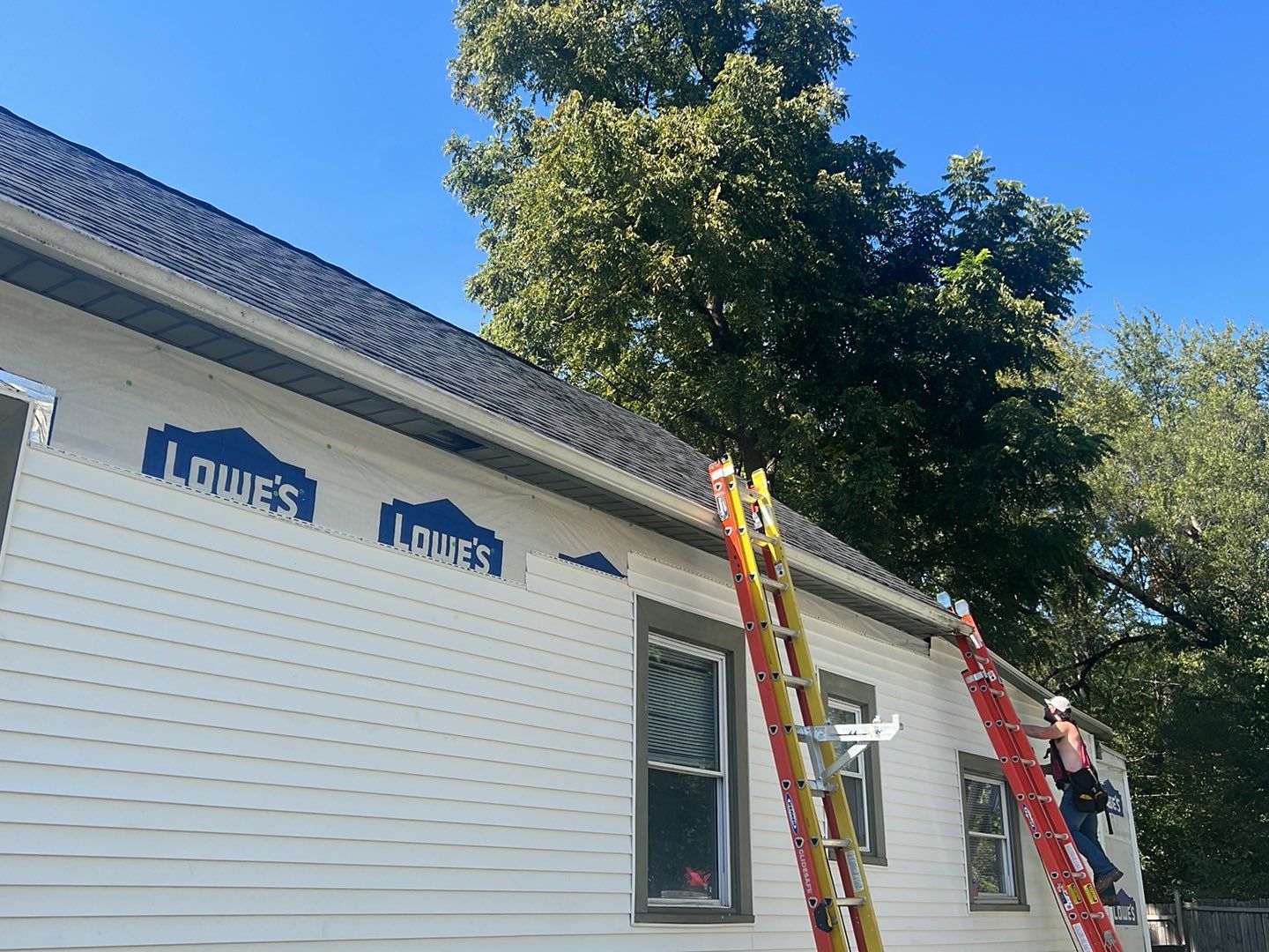 Rental Property Restoration, siding, flooring, gutters, landscaping by Storm Contracting 