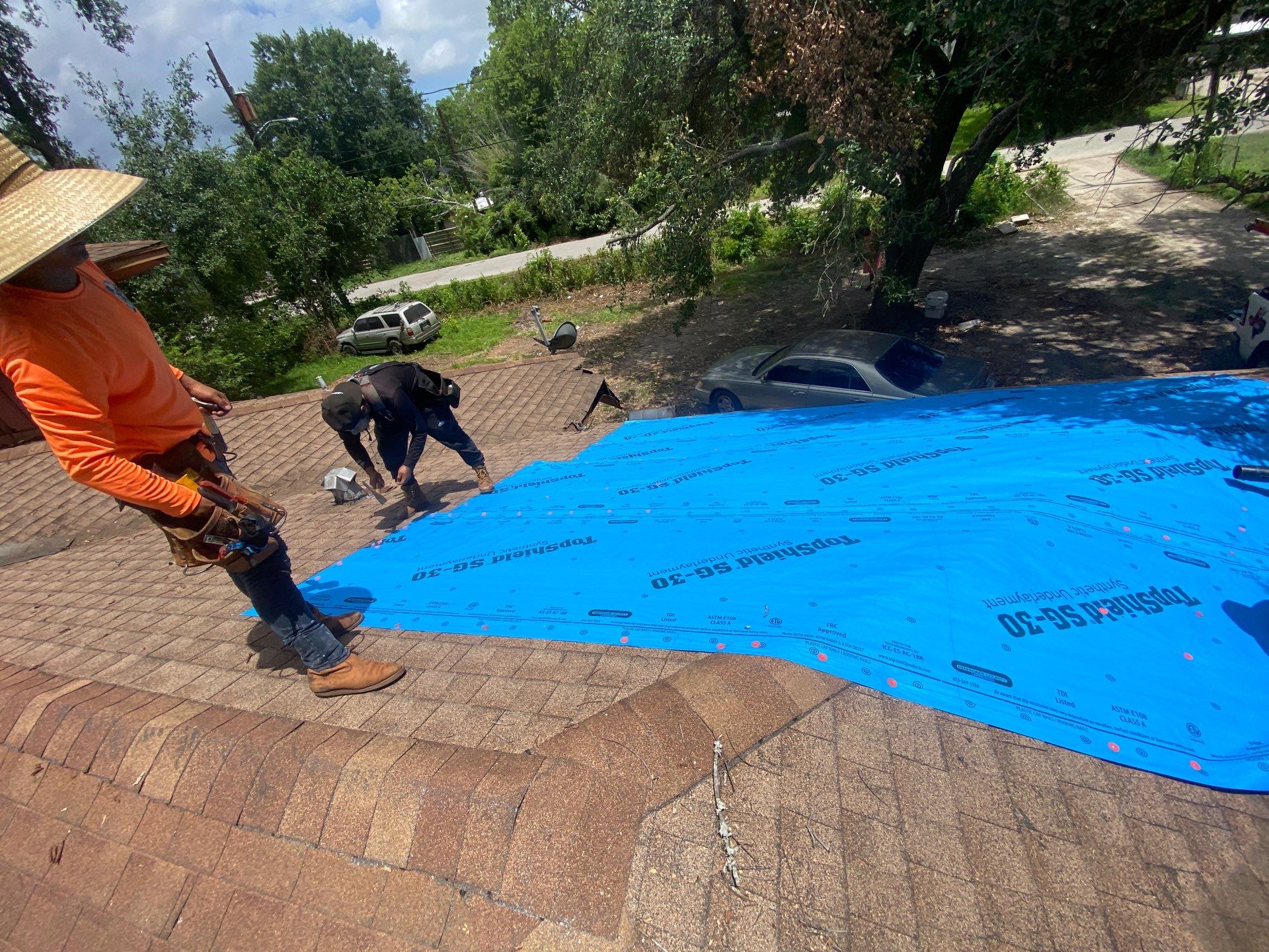 Residential Roofing Repair using tile by Roof Repair Company